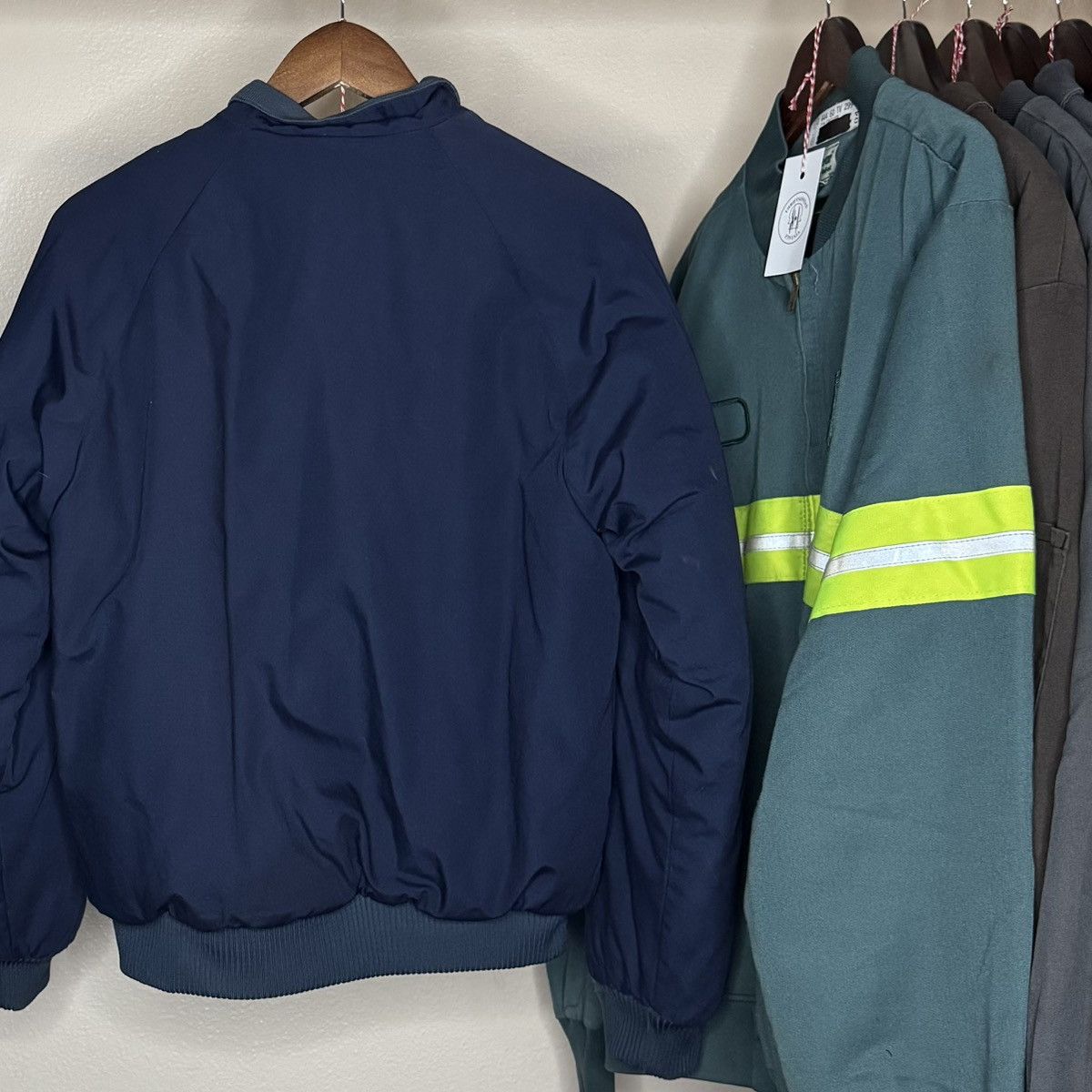 Vintage 90s flannel lined puffer work jacket Size US S / EU 44-46 / 1 - 2 Thumbnail