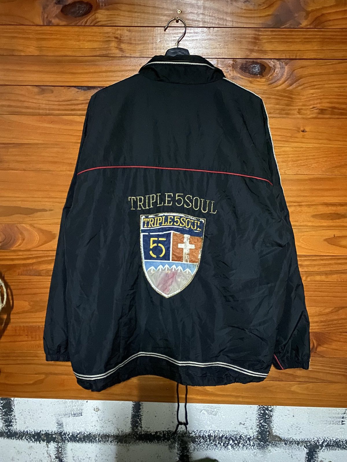 Triple 5 Soul Vintage Triple Five Soul Windbreaker Jacket –1990s/2000s NYC Size US L / EU 52-54 / 3 - 8 Thumbnail