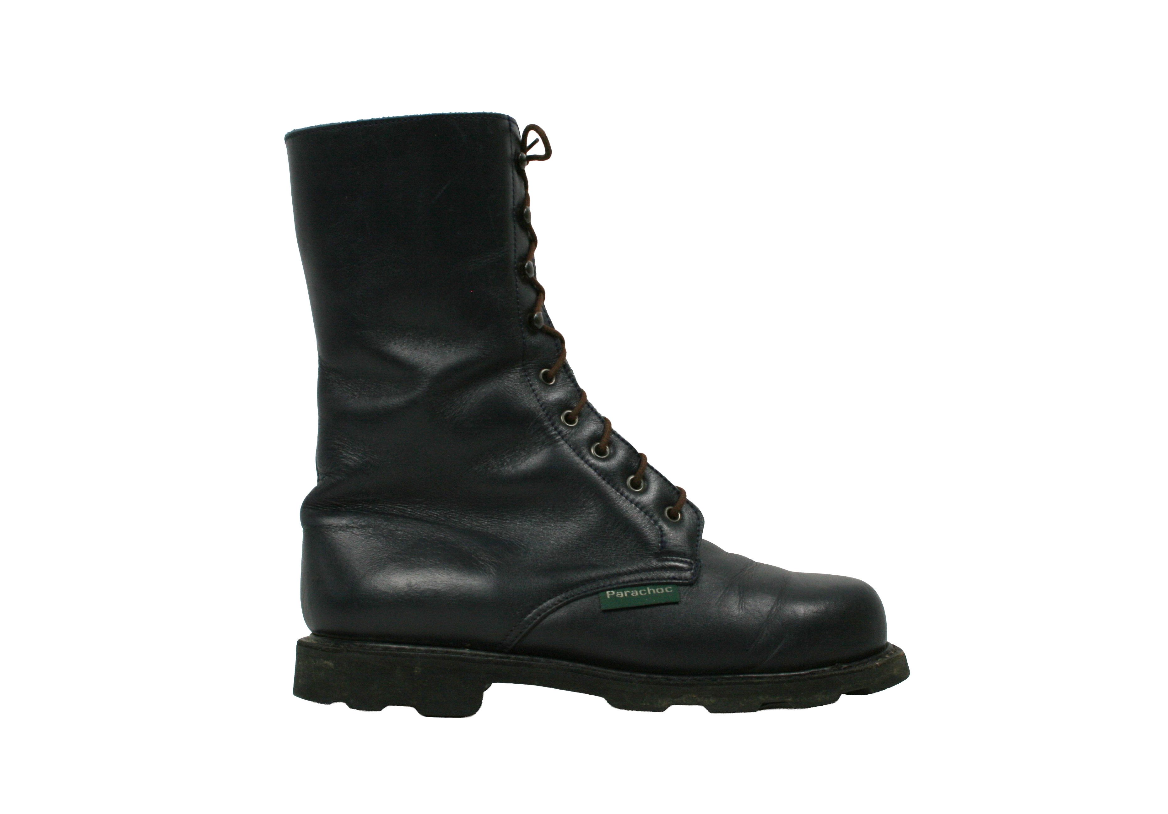 Paraboot Parachoc 90S Leather Lined Biker Work Boots Vintage France Size US 8 / IT 38 - 2 Thumbnail