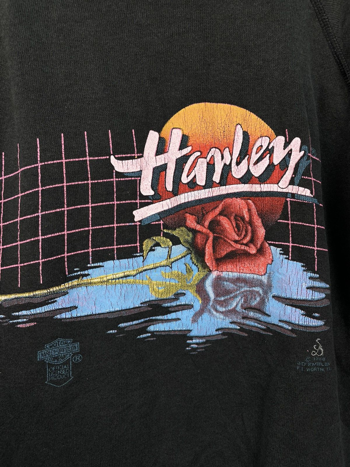 Harley Davidson Vintage 80s Harley Davidson 3D Emblem sweatshirt Size US S / EU 44-46 / 1 - 5 Thumbnail