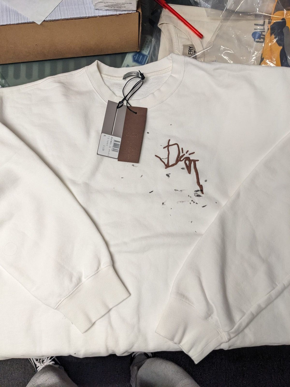 Dior CHRISTIAN DIOR CACTUS JACK OVERSIZED SWEATSHIRT XL WHITE Size US XL / EU 56 / 4 - 5 Thumbnail
