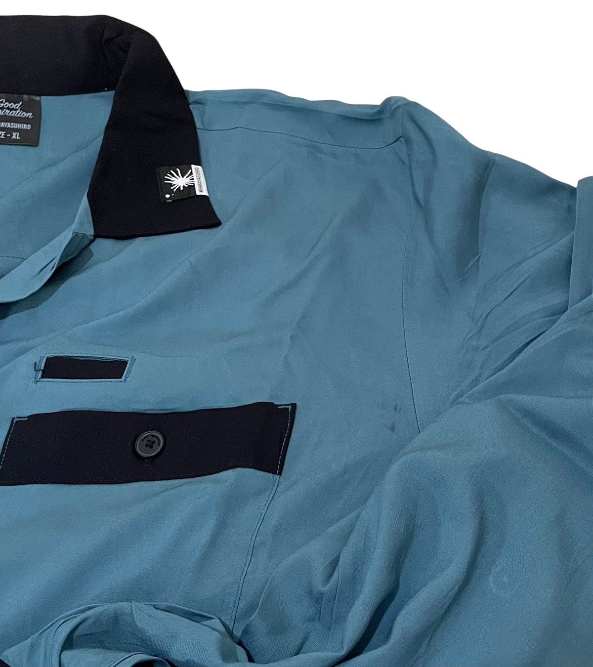 Maison MIHARA YASUHIRO Miharayasuhiro x gu two tone flowy rayon shirt Size US XL / EU 56 / 4 - 2 Thumbnail
