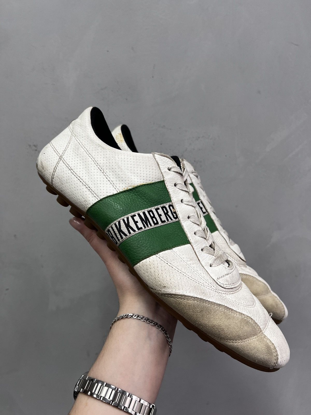 Dirk Bikkembergs Bikkembergs White Leather Sneakers Vintage Sport Style 46 Size US 13 / EU 46 - 2 Thumbnail