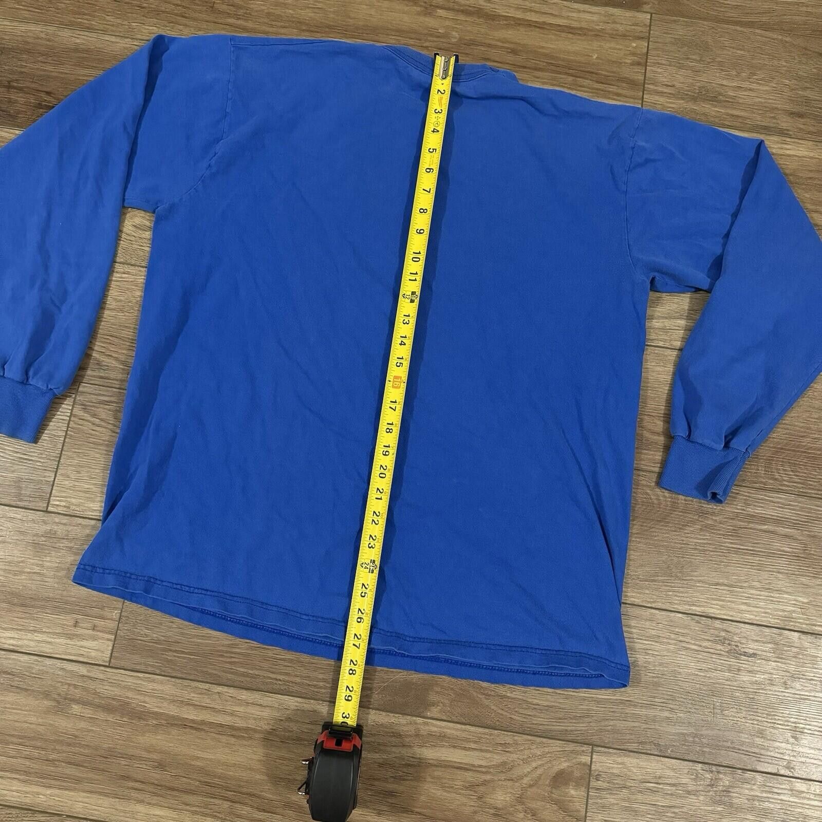 Pro Player Vintage 90s Pro Player Blue Long Sleeve Shirt Blank Y2K Size US XL / EU 56 / 4 - 6 Thumbnail