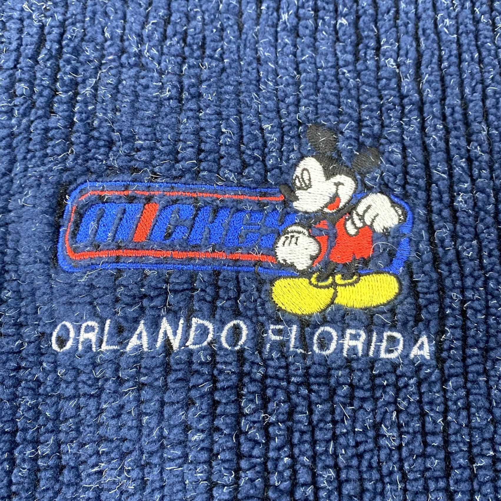 Disney Mickey Mouse Hoodie Mens Large 1/4 Zip Oversized Orlando Embroidered Disney Size US L / EU 52-54 / 3 - 2 Thumbnail