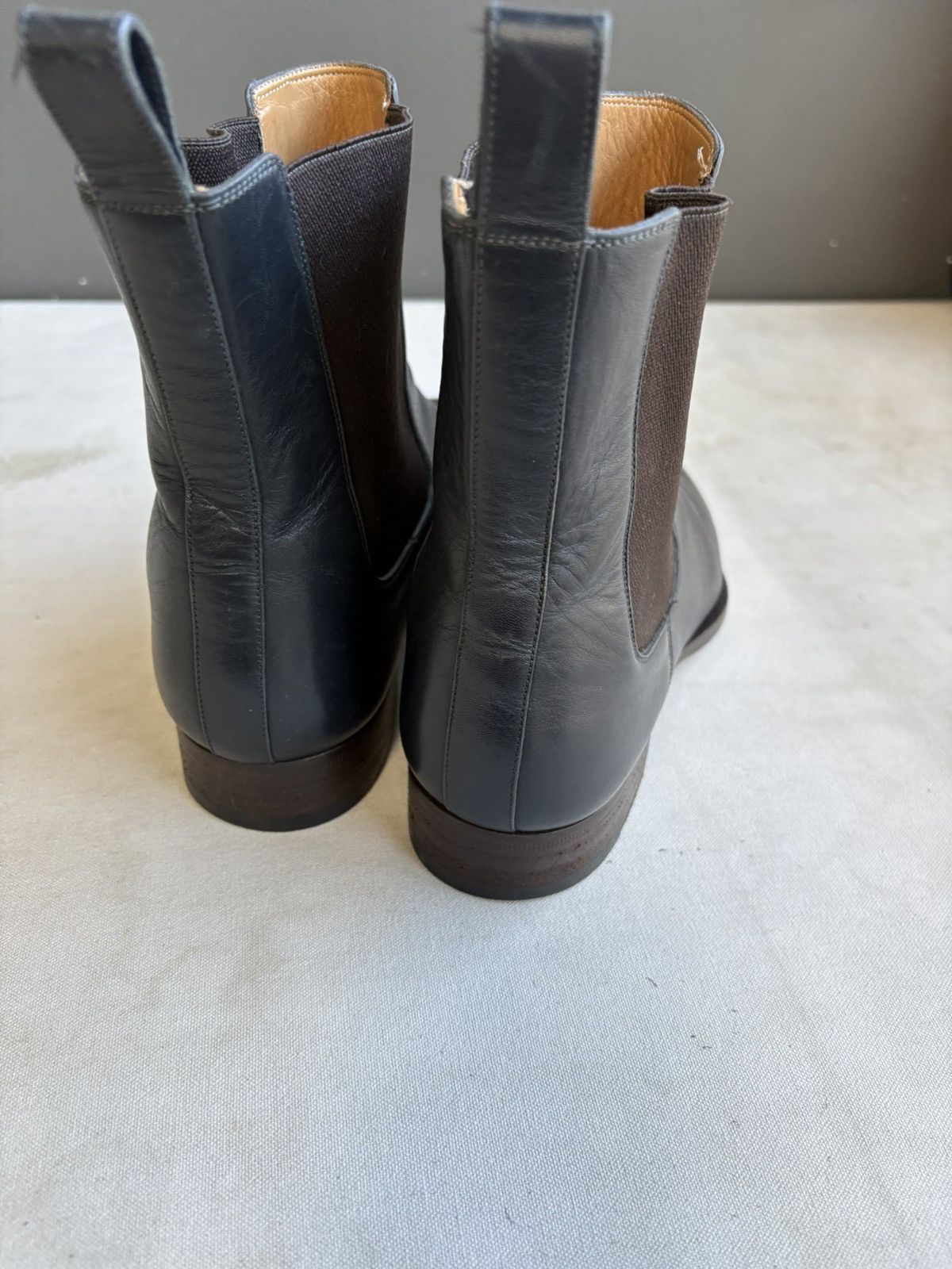 Gucci Gucci deep navy chelsea dress boots Size US 7.5 / EU 40-41 - 3 Thumbnail