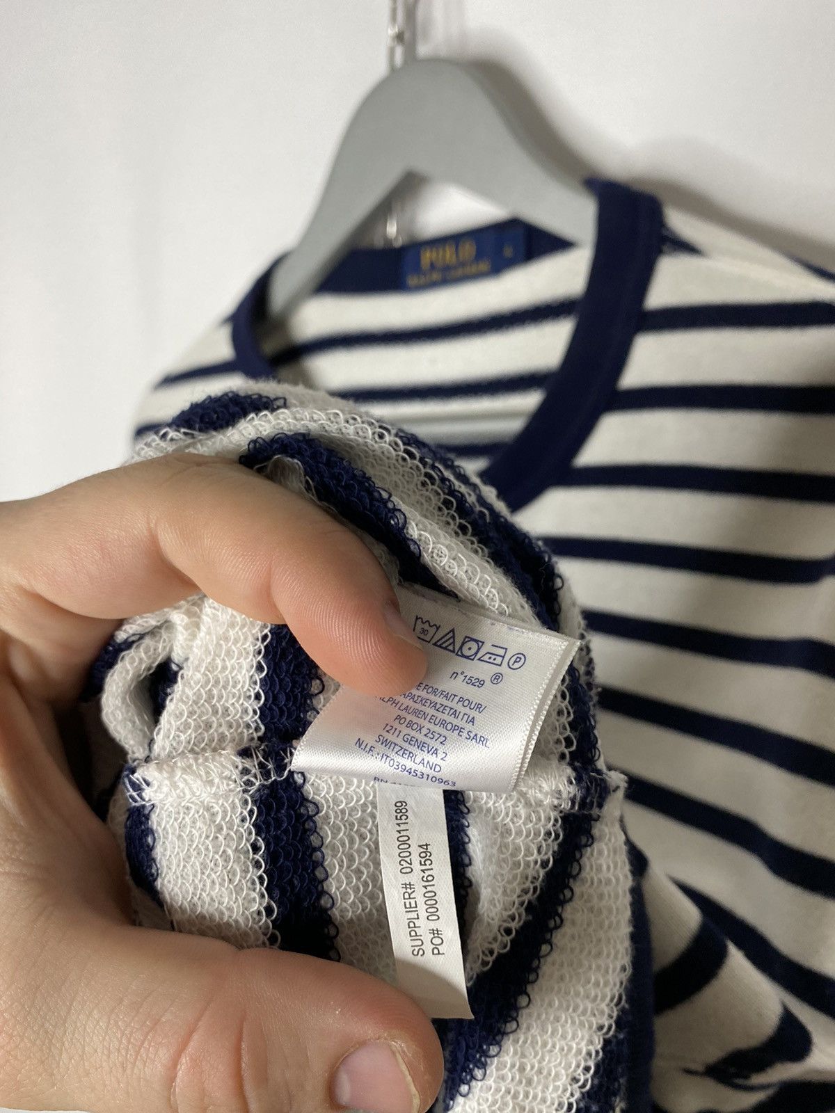 Vintage Vintage Polo Ralph Lauren Striped Sweatshirt Pullover Jumper Size US L / EU 52-54 / 3 - 11 Thumbnail