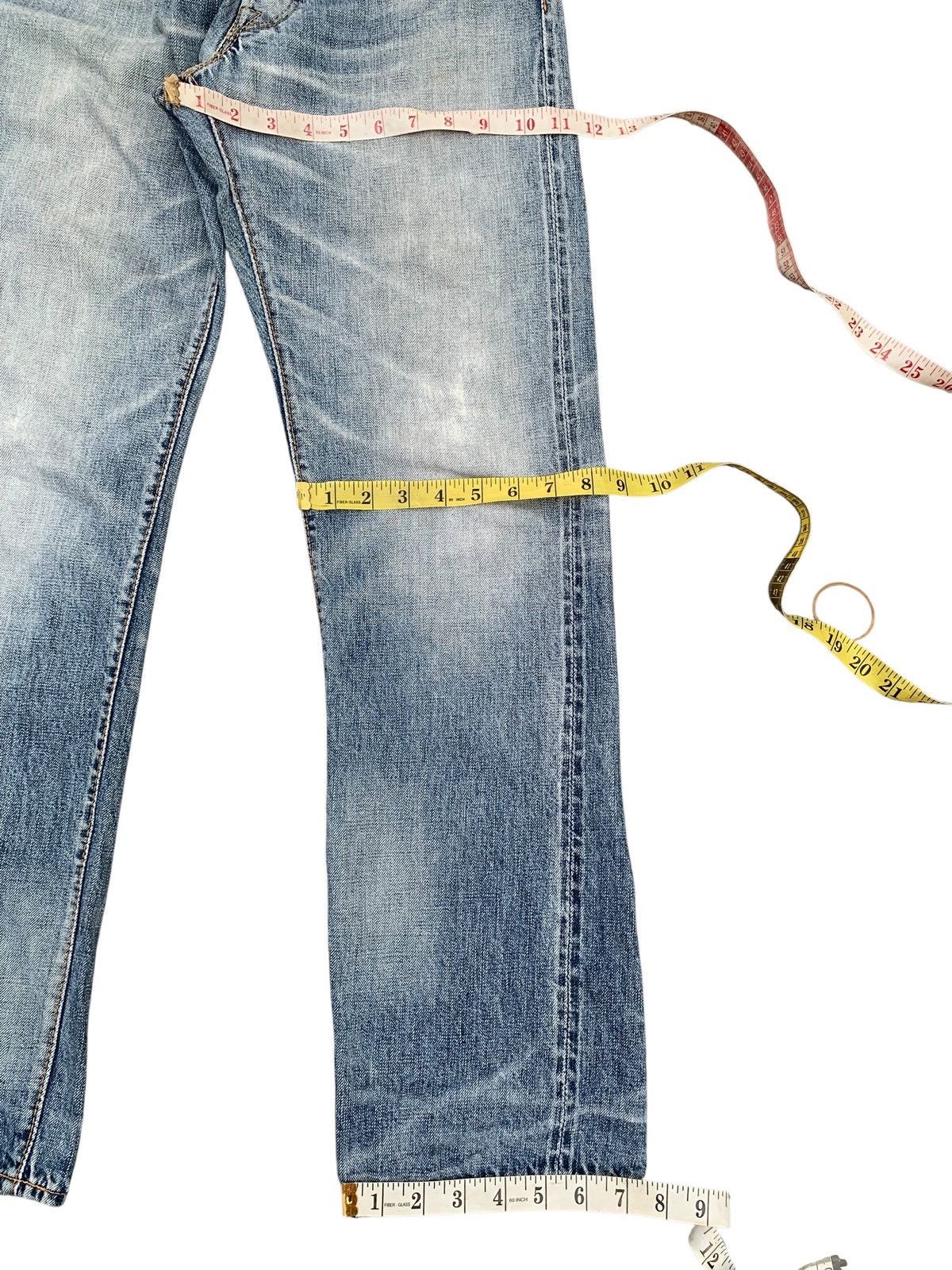 Kapital COOTIE SELVEDGE RUSTY MUDWASH JAPANESE DISTRESSED DENIM Size US 28 / EU 44 - 19 Thumbnail