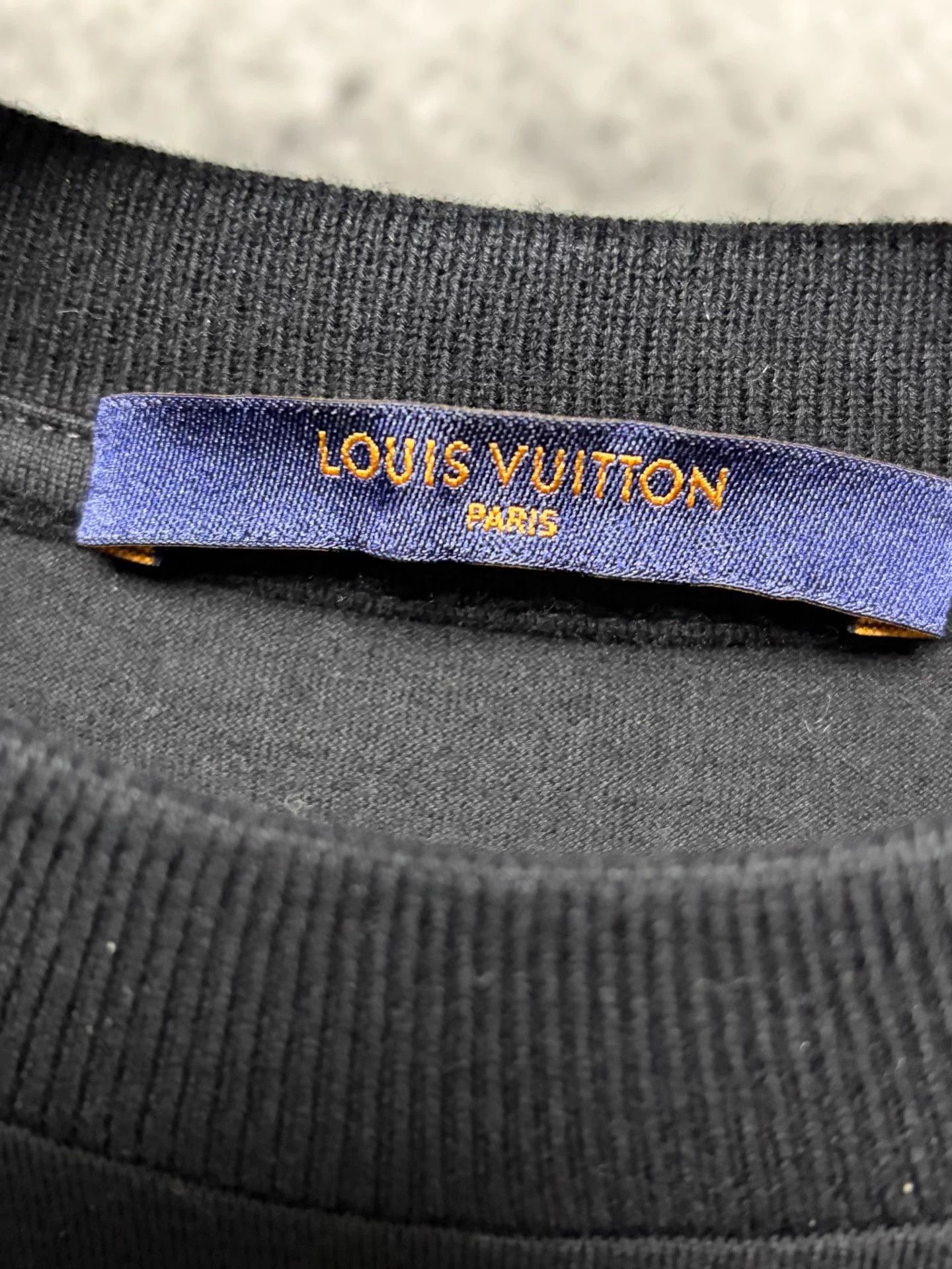 Louis Vuitton LV black all over print logo short-sleeve T-shirt XS Size US XS / EU 42 / 0 - 3 Thumbnail