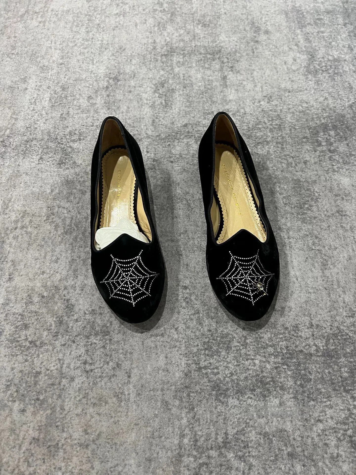 Charlotte Olympia Charlotte Olympia Velvet Spider Limited Loafer. Size US 7.5 / IT 37.5 - 1 Thumbnail