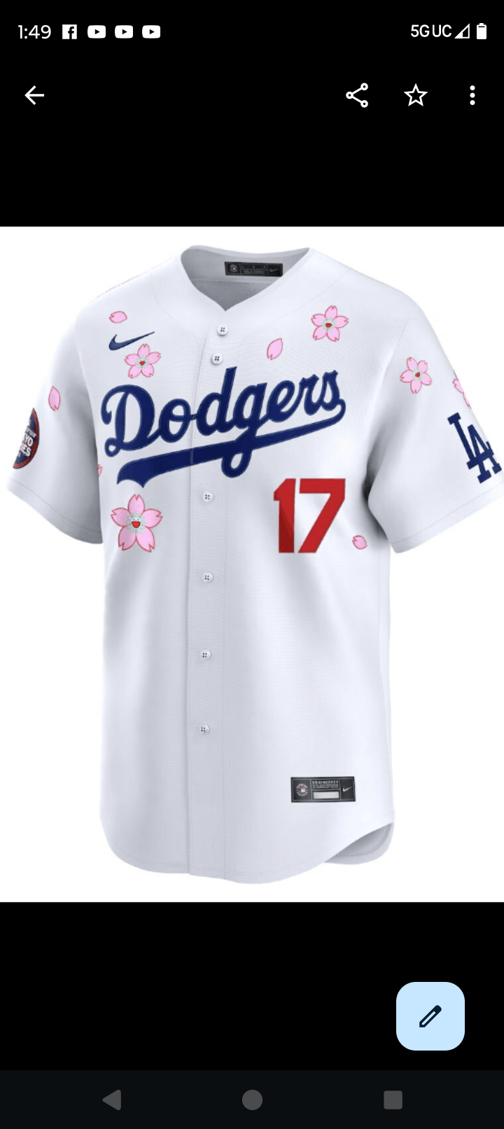 Takashi Murakami 100%Authentic MLB OHTANI Murakami Takashi Size US L / EU 52-54 / 3 - 2 Thumbnail