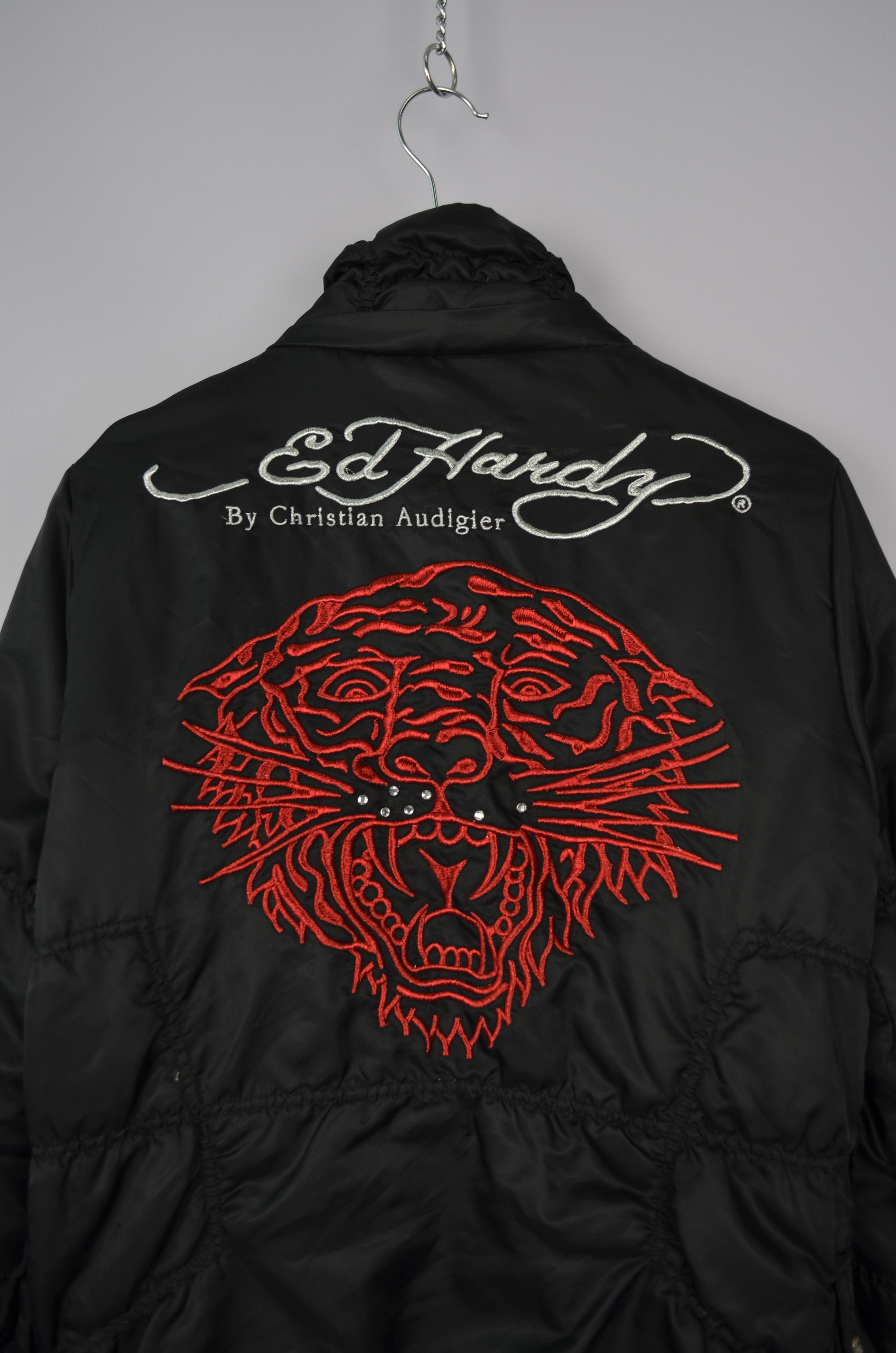 Ed Hardy Vintage Ed Hardy Embroided Logo Tiger Down Puffer Jacket M Size M / US 6-8 / IT 42-44 - 9 Thumbnail