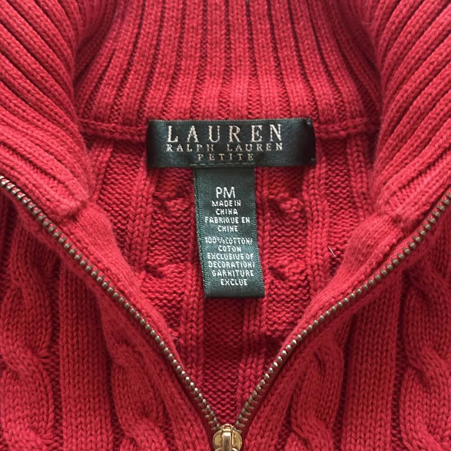 Lauren Ralph Lauren Vintage Lauren Ralph Lauren Cable Knit Crest Sweater Size M / US 6-8 / IT 42-44 - 5 Thumbnail
