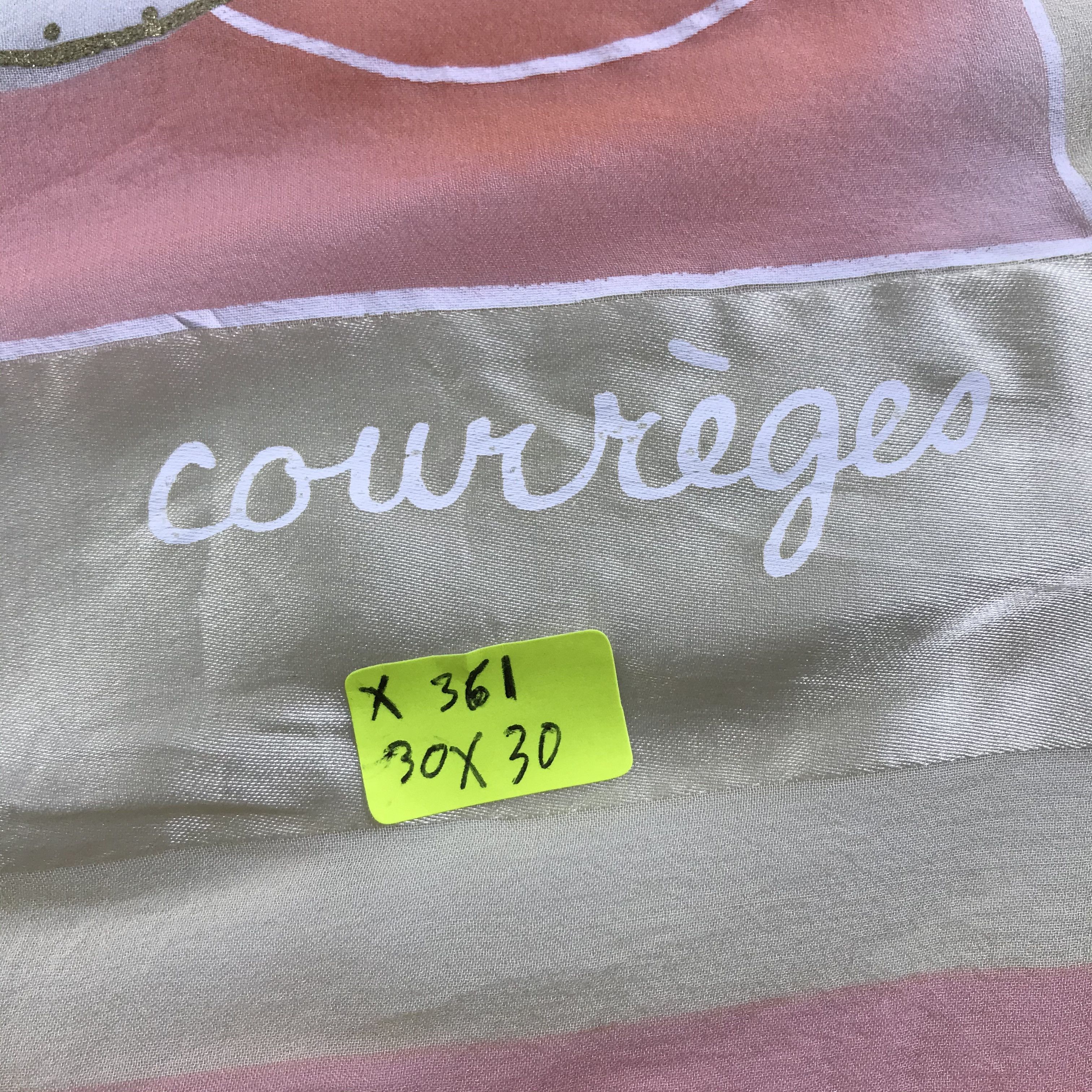 Courreges Vintage Courreges Homme Silk Scarf Size ONE SIZE - 6 Thumbnail