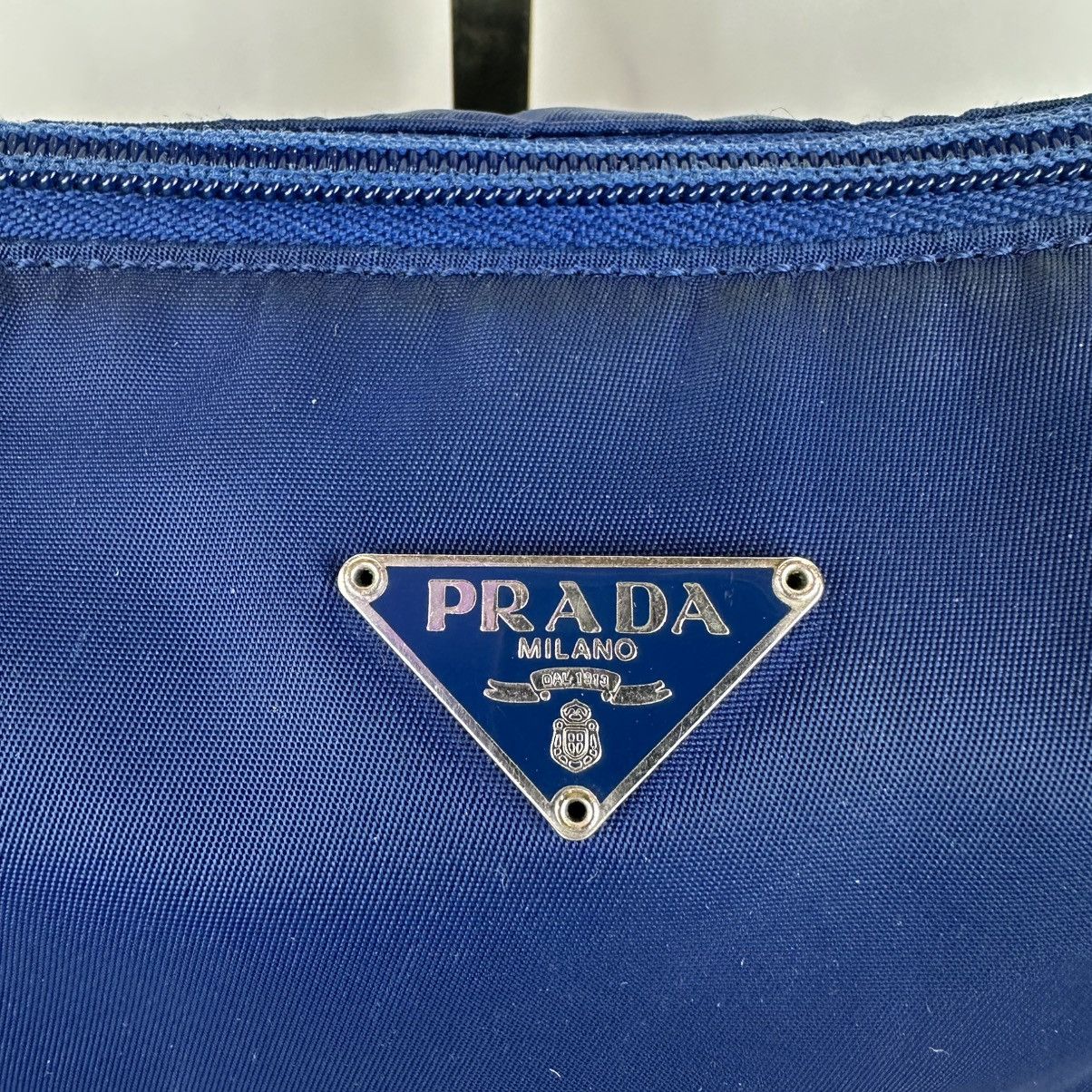 Prada Blue Prada Nylon Pochette Size ONE SIZE - 2 Thumbnail