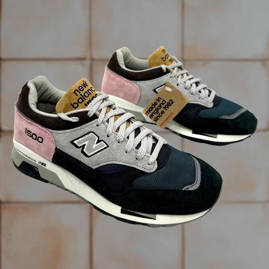 New Balance New Balance 1500 Sneaker Made in England Mens Size 7 D Gray Teal Pink Multicolor NB 1500 Shoe Shoes Mens Size US 7 / EU 40 - 1 Thumbnail