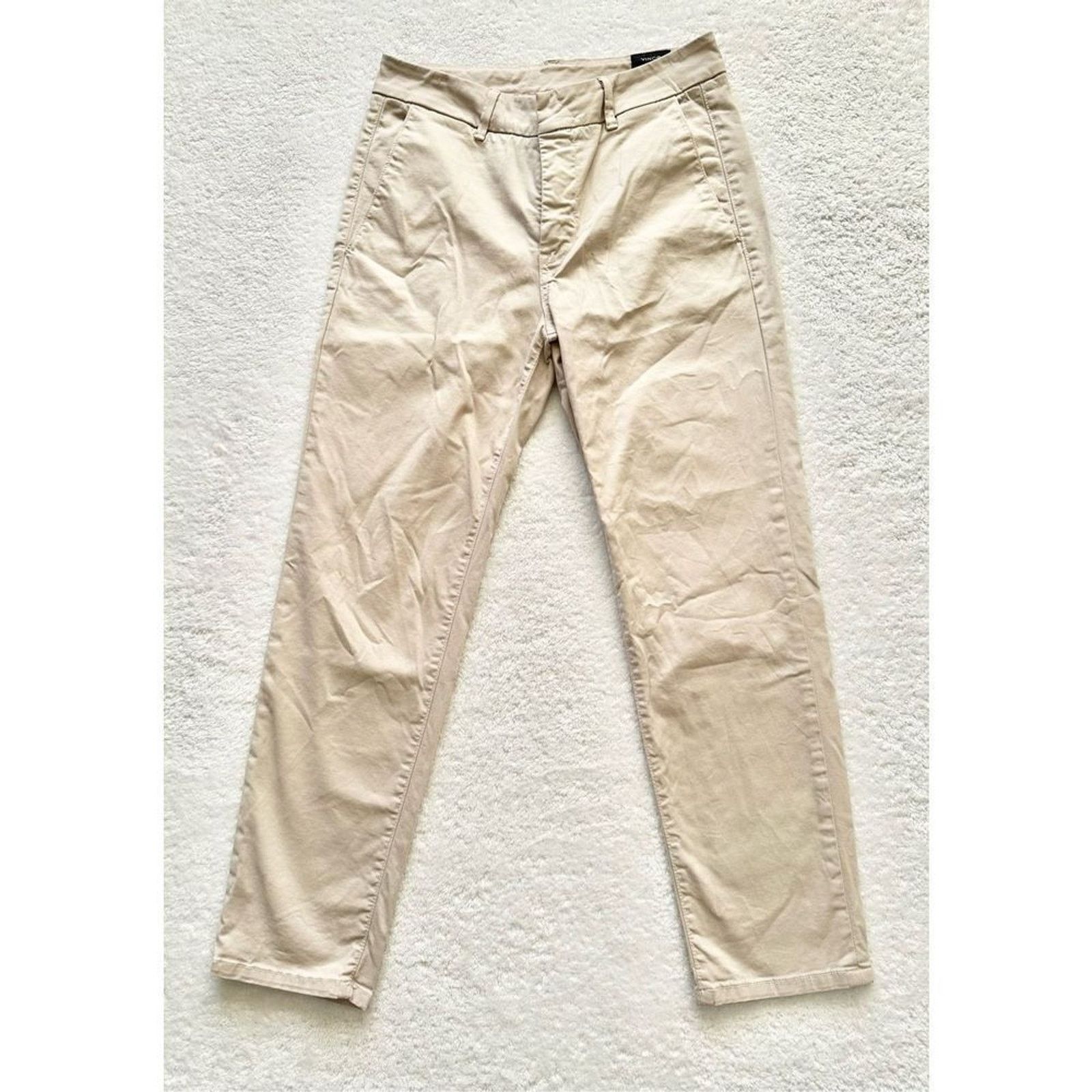 Vince Vince Cotton Blend Taupe Work Pants Size 28" / US 6 / IT 42 - 3 Thumbnail