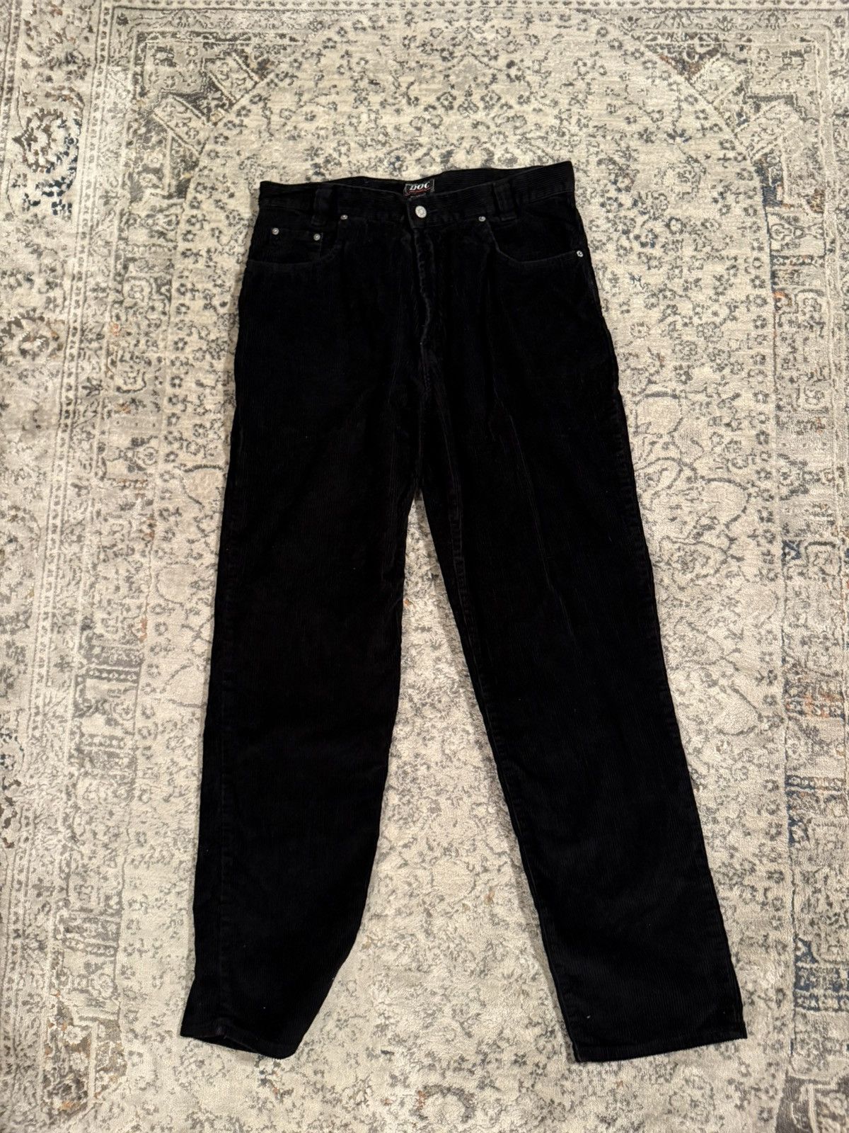 Vintage Vintage Black Corduroy DOC jeans Y2K Size US 36 / EU 52 - 4 Thumbnail