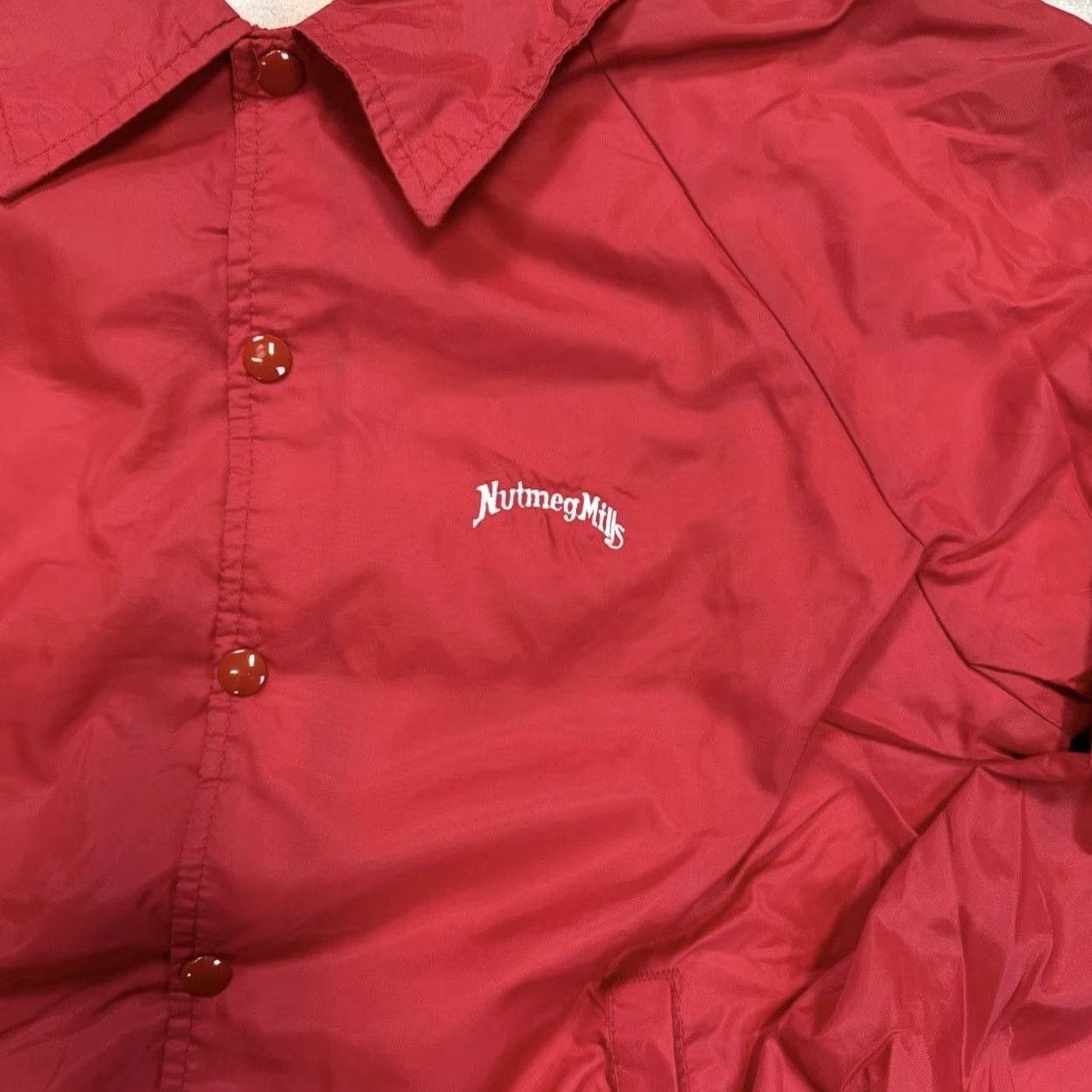Nutmeg VINTAGE Nutmeg Mills Jacket Mens M Red Sn ap Button Windbreaker Lined USA 90s Size US M / EU 48-50 / 2 - 2 Thumbnail