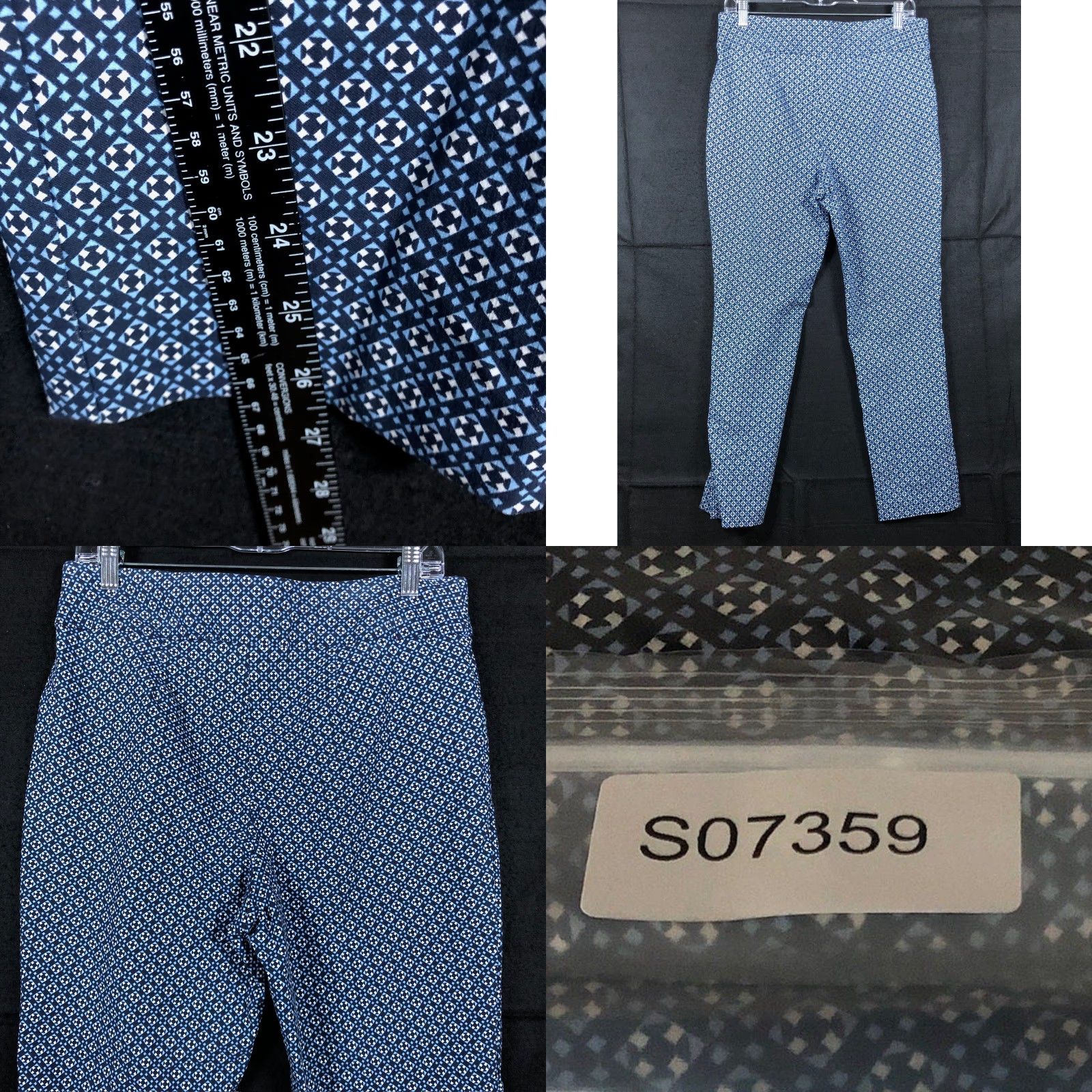 Vintage Chico's Womens Pants Blue White Fabulously Slimming Pull On Ankle Stretch 1 Chicos Womens Pants Blue White Fabulously Slimming Pull On Ankle Stretch 1 Size 24" / US 00 / IT 34 - 8 Thumbnail