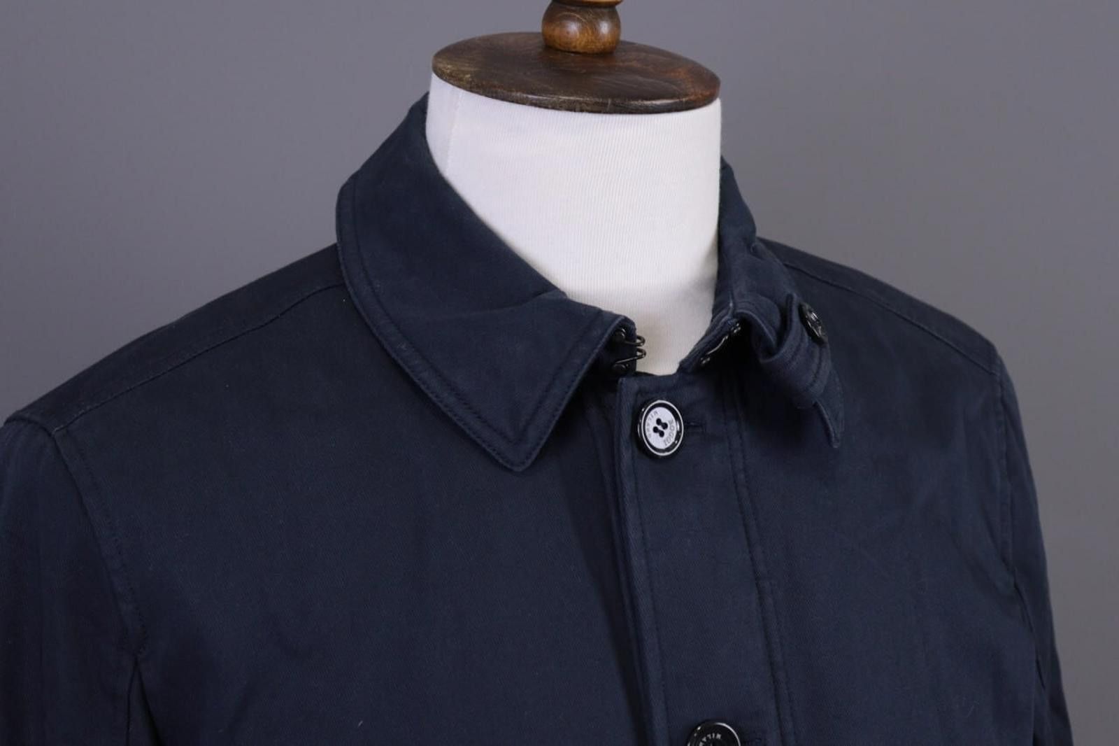 Designer Boggi Milano Blue Button Down Wool Coat Jacket Size 54 Size US M / EU 48-50 / 2 - 7 Thumbnail