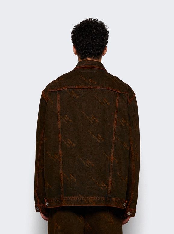 Martine Rose o1mle0226 Oversized Denim Jacket in Orange Size US XL / EU 56 / 4 - 4 Thumbnail