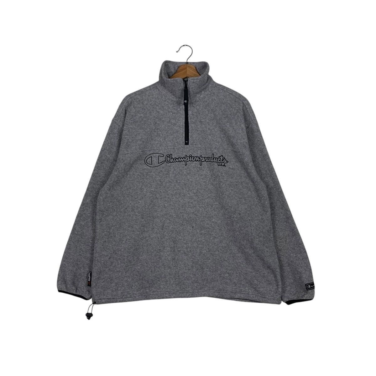 Champion CHAMPION Polartec Big Logo Half Zip Pullover Fleece 1954-C85 Size US L / EU 52-54 / 3 - 1 Thumbnail