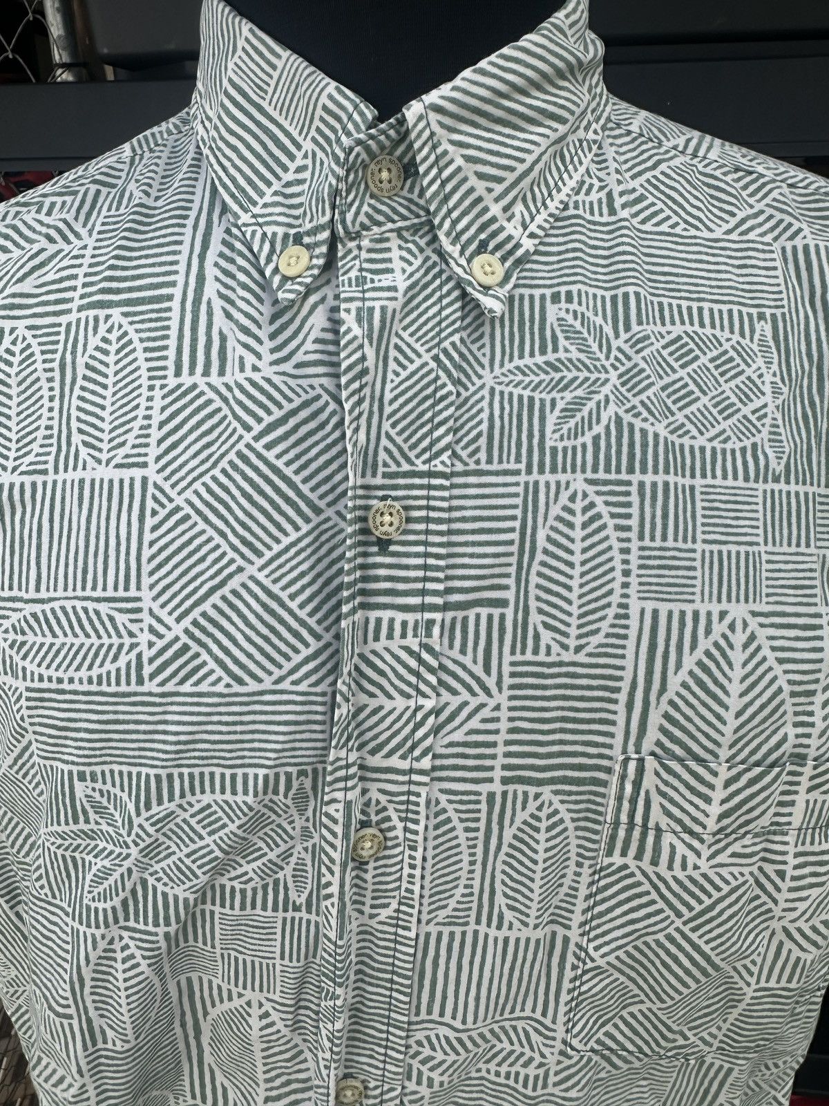 Reyn Spooner PreOwned Reyn Spooner Classic Hawaiian Print Green Men's L Size US L / EU 52-54 / 3 - 3 Thumbnail