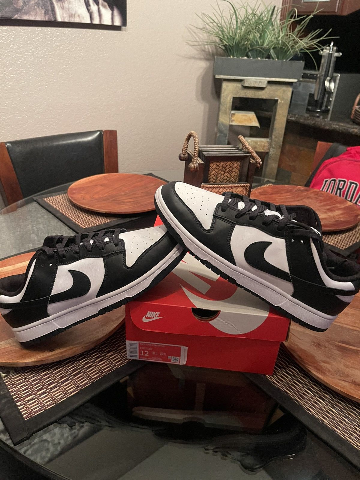 Nike Nike Dunk Low “Panda” Size US 12 / EU 45 - 8 Thumbnail