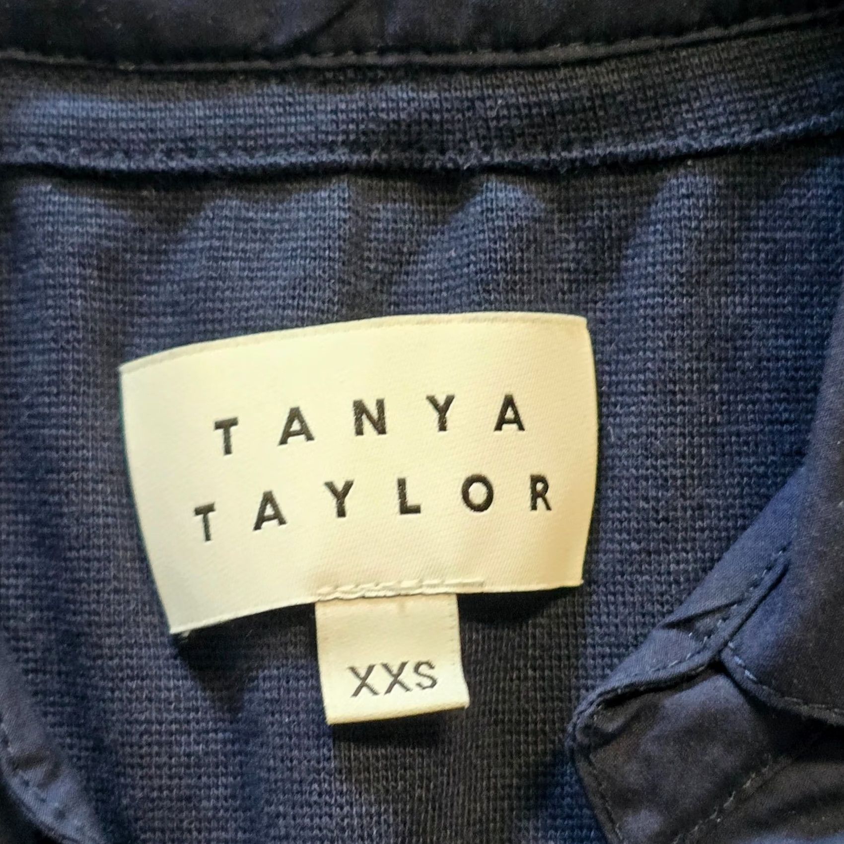 Tanya Taylor Tanya Taylor Top Womens 2XS Blue Eyelet Lace Puff Sleeve Collared Capsule Casual Blouse Knit Cotton Size XXS / US 00 / IT 34 - 4 Thumbnail