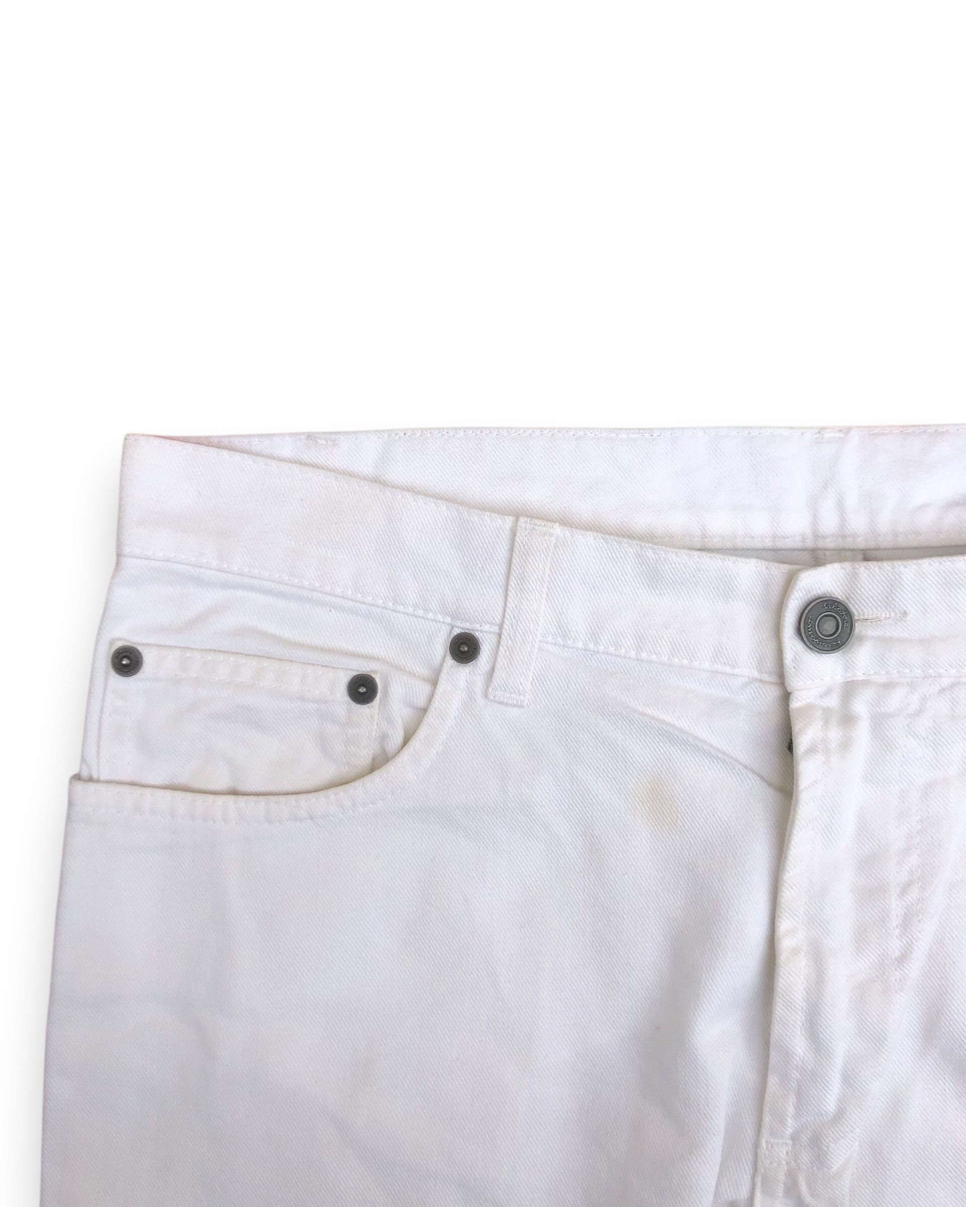 Salvatore Ferragamo 2000s Salvatore Ferragamo White Jeans Size US 31 - 3 Thumbnail