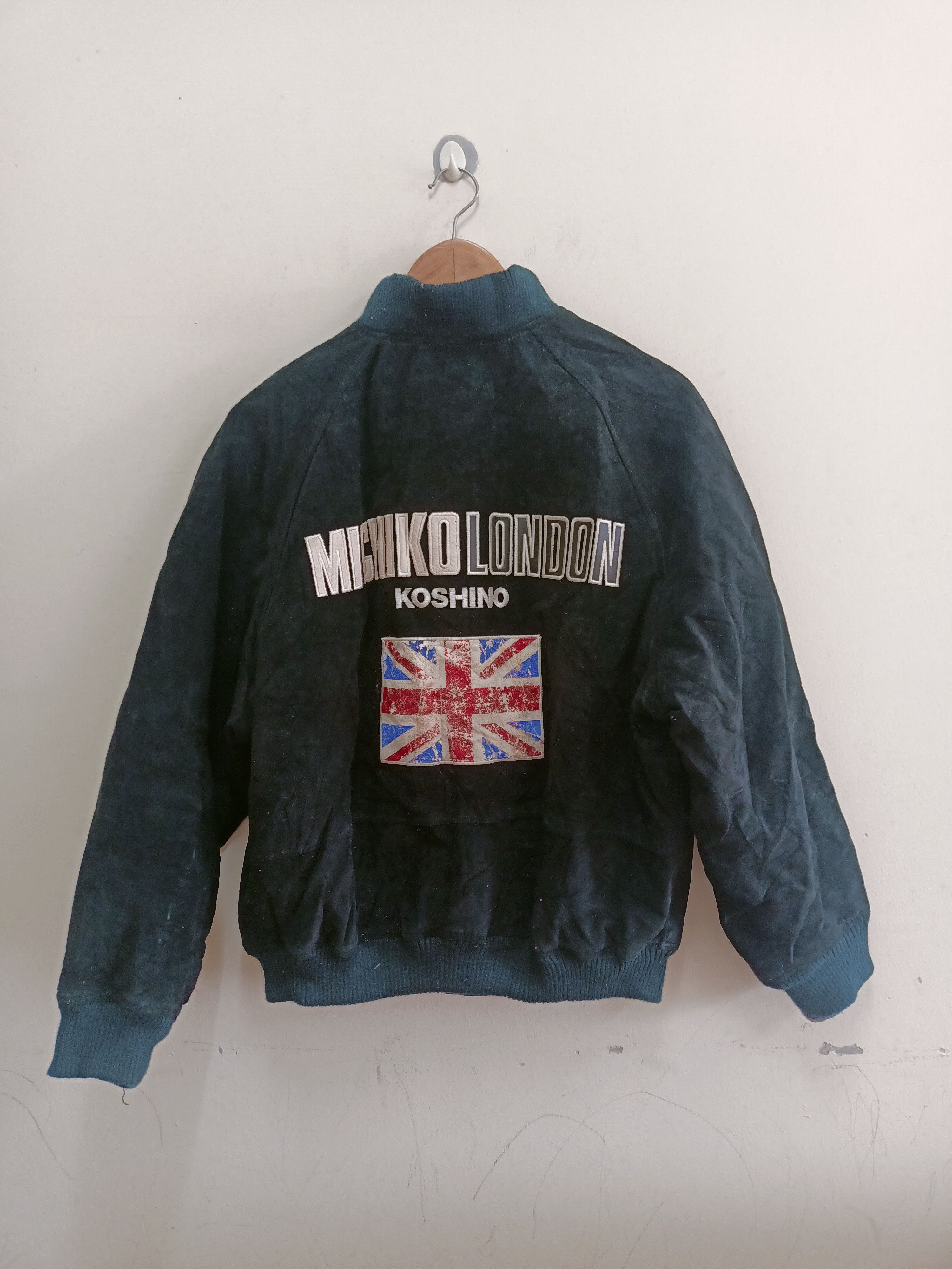 Michiko Koshino London Michiko Koshino London-Tokyo leather jacket embroidery logo Size US L / EU 52-54 / 3 - 1 Thumbnail