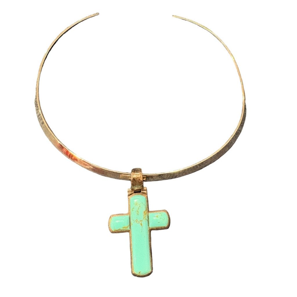 Other Howlite Cross Pendant Necklace Size ONE SIZE - 1 Thumbnail