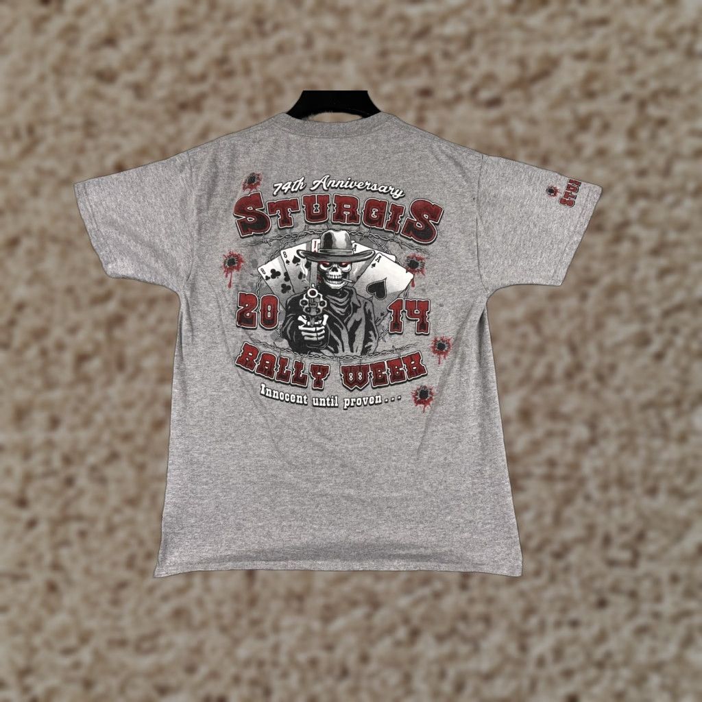 Vintage Sturgis Shirt Womens Medium Gray Black Hills Rally 2014 74th Cotton Blend Logo Tee American Motorcycle Womens M Gray 2014 Rally Size M / US 6-8 / IT 42-44 - 1 Thumbnail