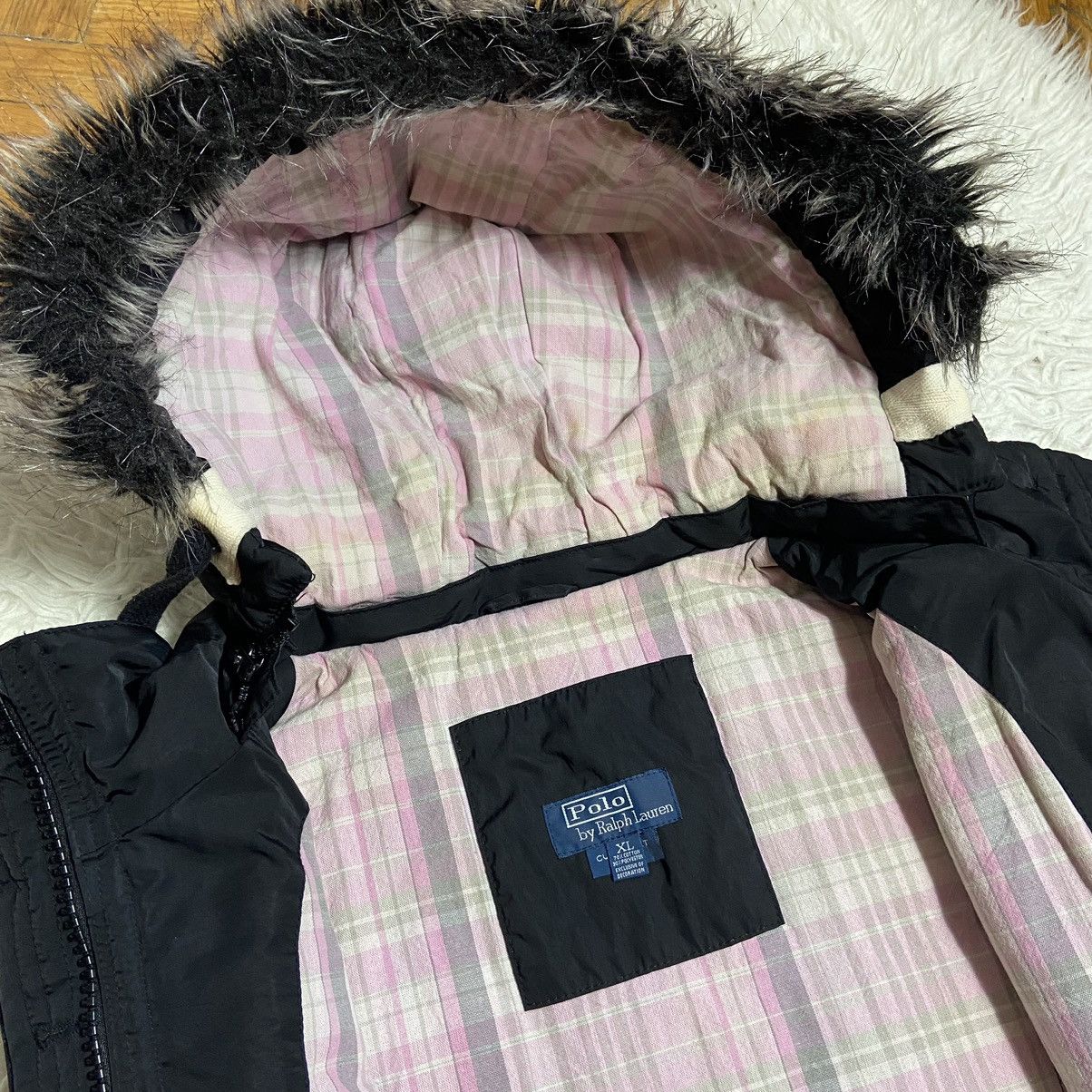 Ralph Lauren 📌 Vintage Polo Ralph Lauren Vest Fur Hooded Size XL / US 12-14 / IT 48-50 - 9 Thumbnail