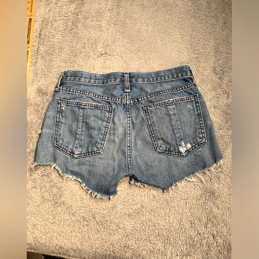 Rag & Bone rag & bone cate mid-rise short quartz distressed shorts 25 Size 42" / US 20 - 7 Thumbnail