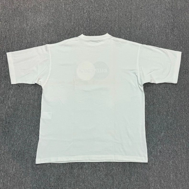 Balenciaga Balenciaga White MasterCard logo printed short sleeve T-sh Size US S / EU 44-46 / 1 - 2 Thumbnail