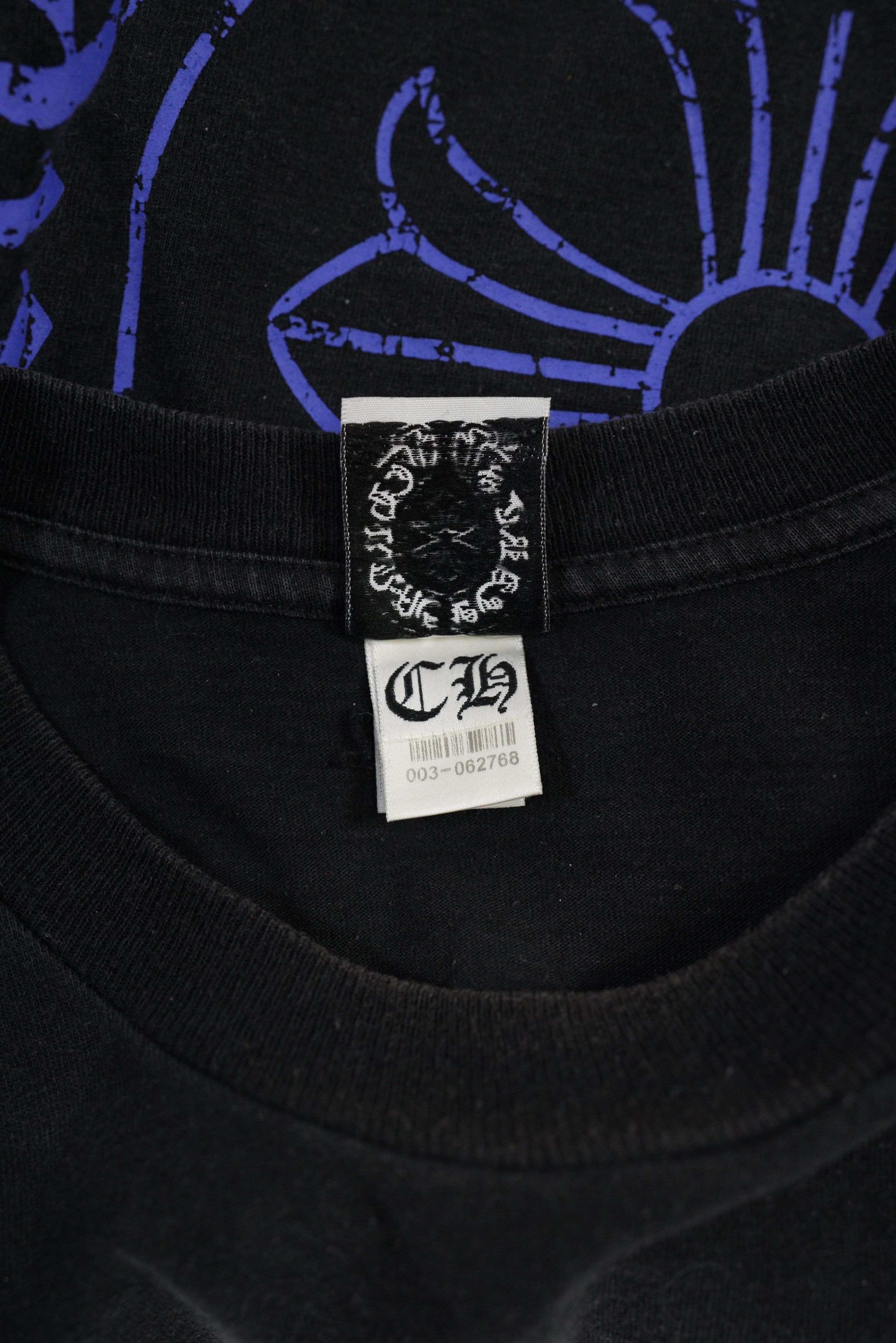 Chrome Hearts Chrome Hearts Blue Horseshoe Plus LS Tee Size US XL / EU 56 / 4 - 9 Thumbnail