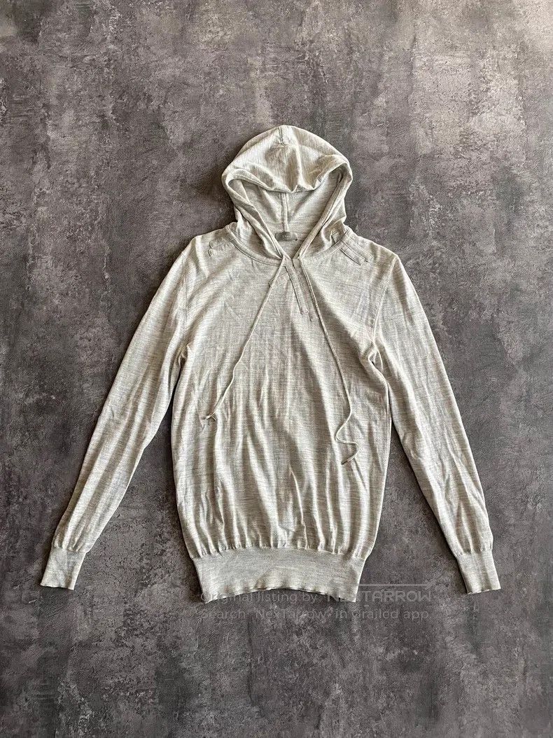 Dior Dior Hooded Drawstring Knit Patchwork Sweatshirt Size US M / EU 48-50 / 2 - 1 Thumbnail