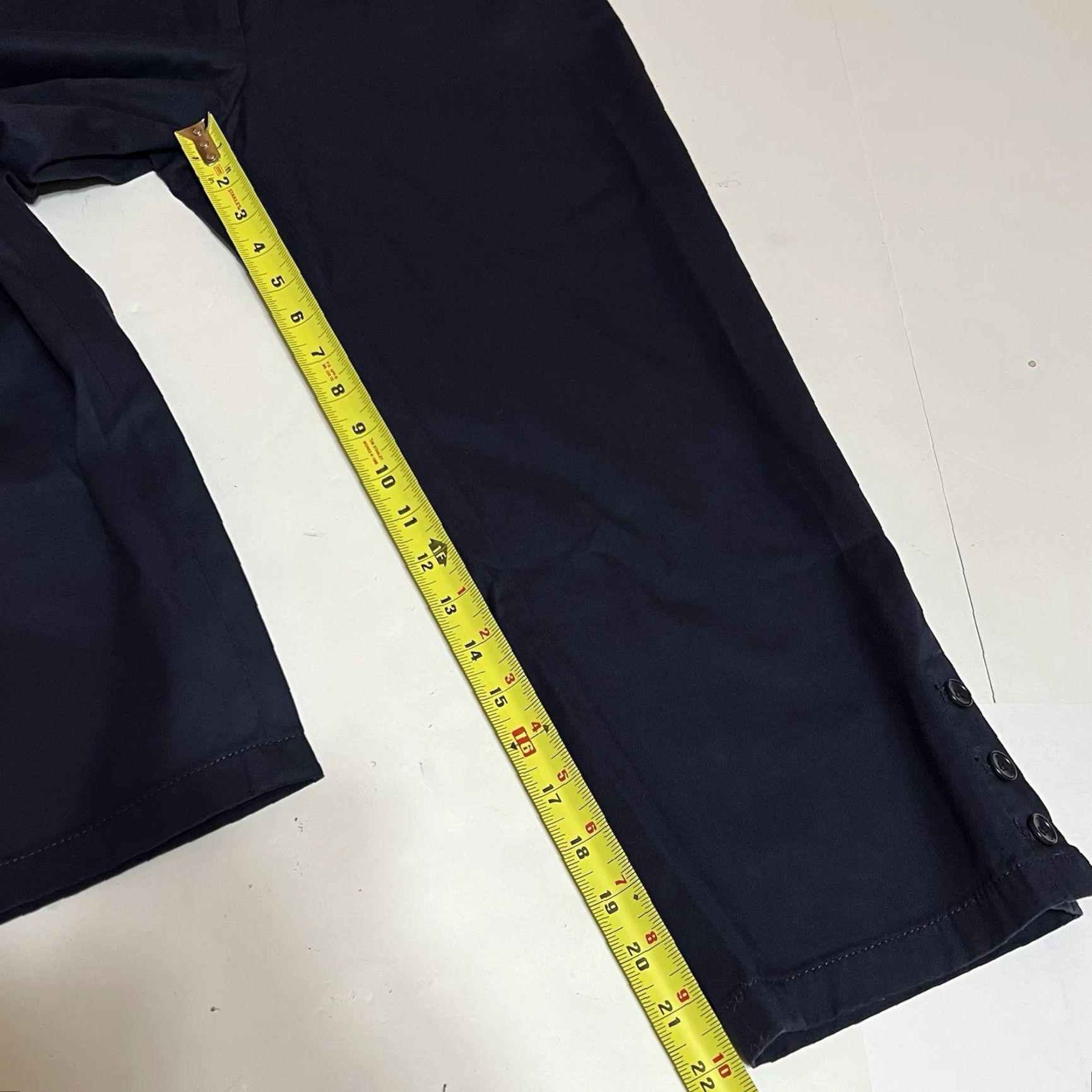 Talbots Talbots Women’s 4 Flat Front Cropped Pants Blue 30in 22in Flat Front Slim Beac h City Preppy NWT Size 27" / US 4 / IT 40 - 5 Thumbnail