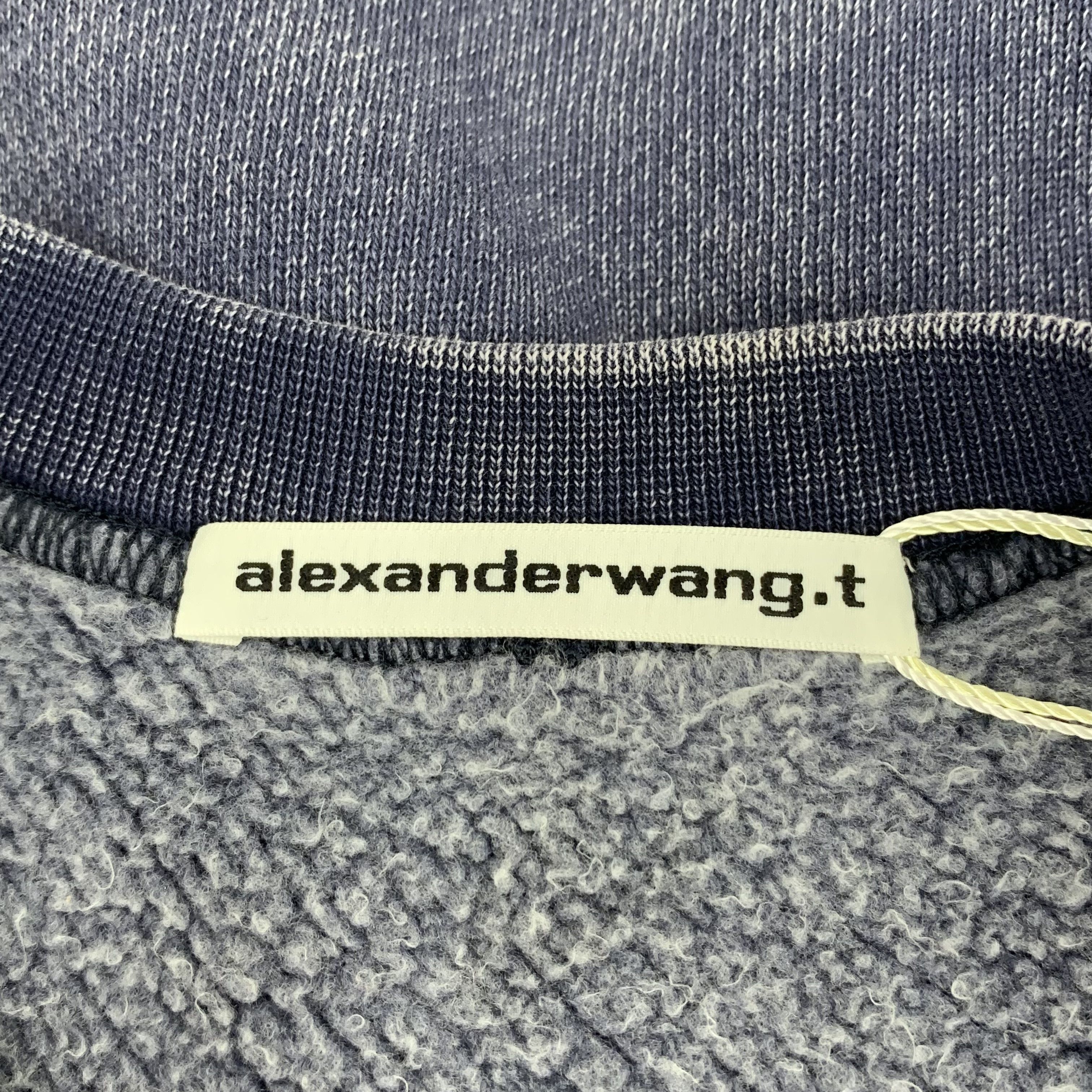 Alexander Wang Alexander Wang Washed Logo Sweatshirt Navy (M) Size US M / EU 48-50 / 2 - 5 Thumbnail
