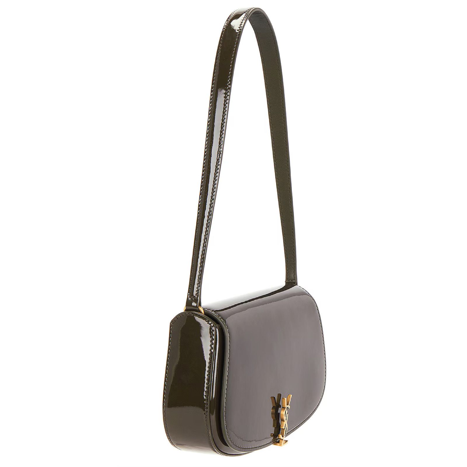 Yves Saint Laurent Saint Laurent Mini Voltaire Demi Lune YSL Shoulder Bag Green Size ONE SIZE - 9 Thumbnail