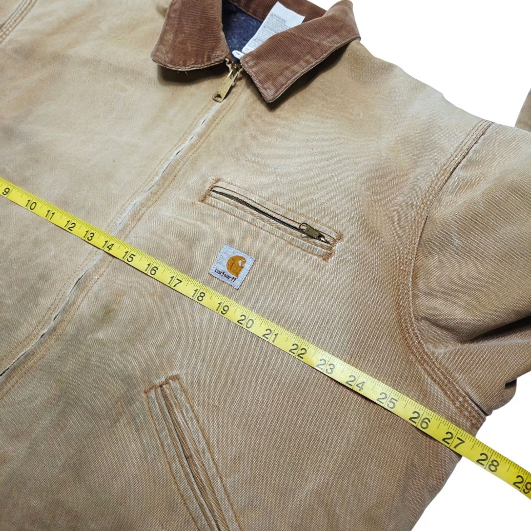 Carhartt VINTAGE Carhartt Jacket Detroit J01 BRN Lined Size 50 90's Distressed Brown Size US M / EU 48-50 / 2 - 5 Thumbnail