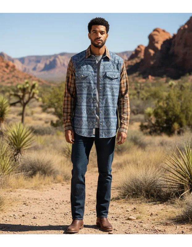 Lucky Brand Lucky Brand Navajo custom shirt - Fashionella Size US L / EU 52-54 / 3 - 1 Thumbnail