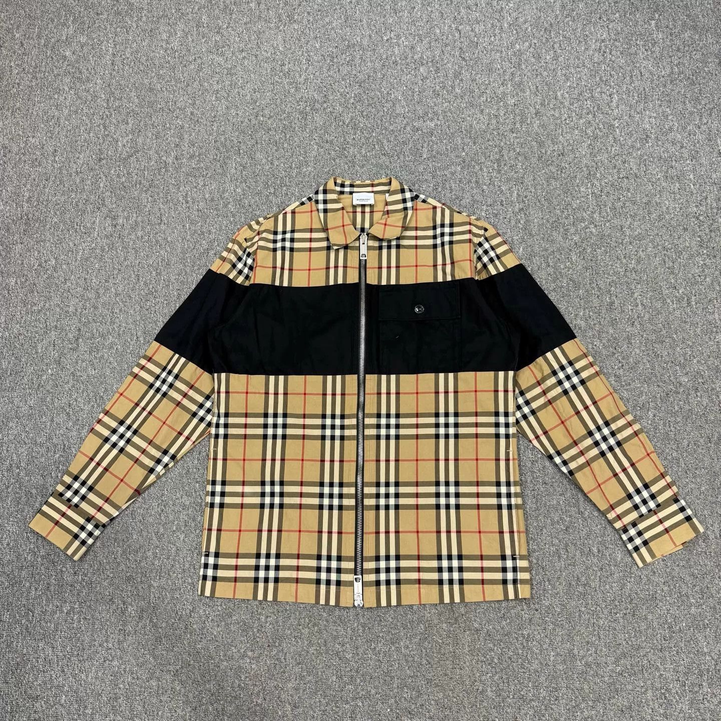 Burberry Burberry Colorblock Plaid Zip Jacket Size US S / EU 44-46 / 1 - 1 Thumbnail