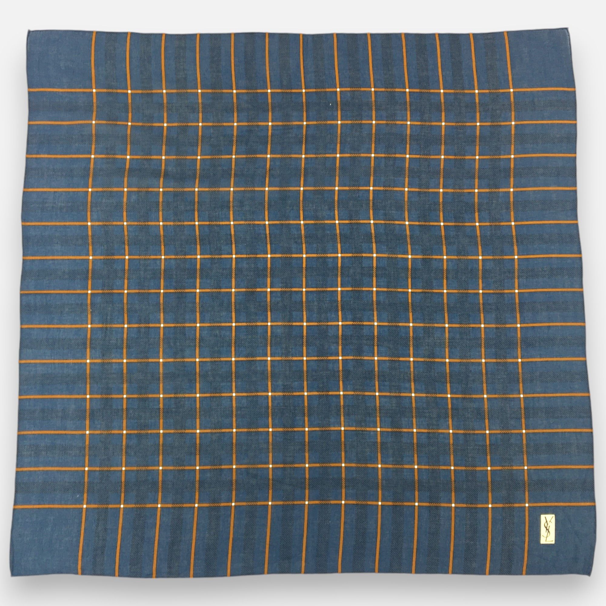 Japanese Brand Vintage Yves Saint Laurent Handkerchief Neckerchief Bandana Size ONE SIZE - 3 Thumbnail