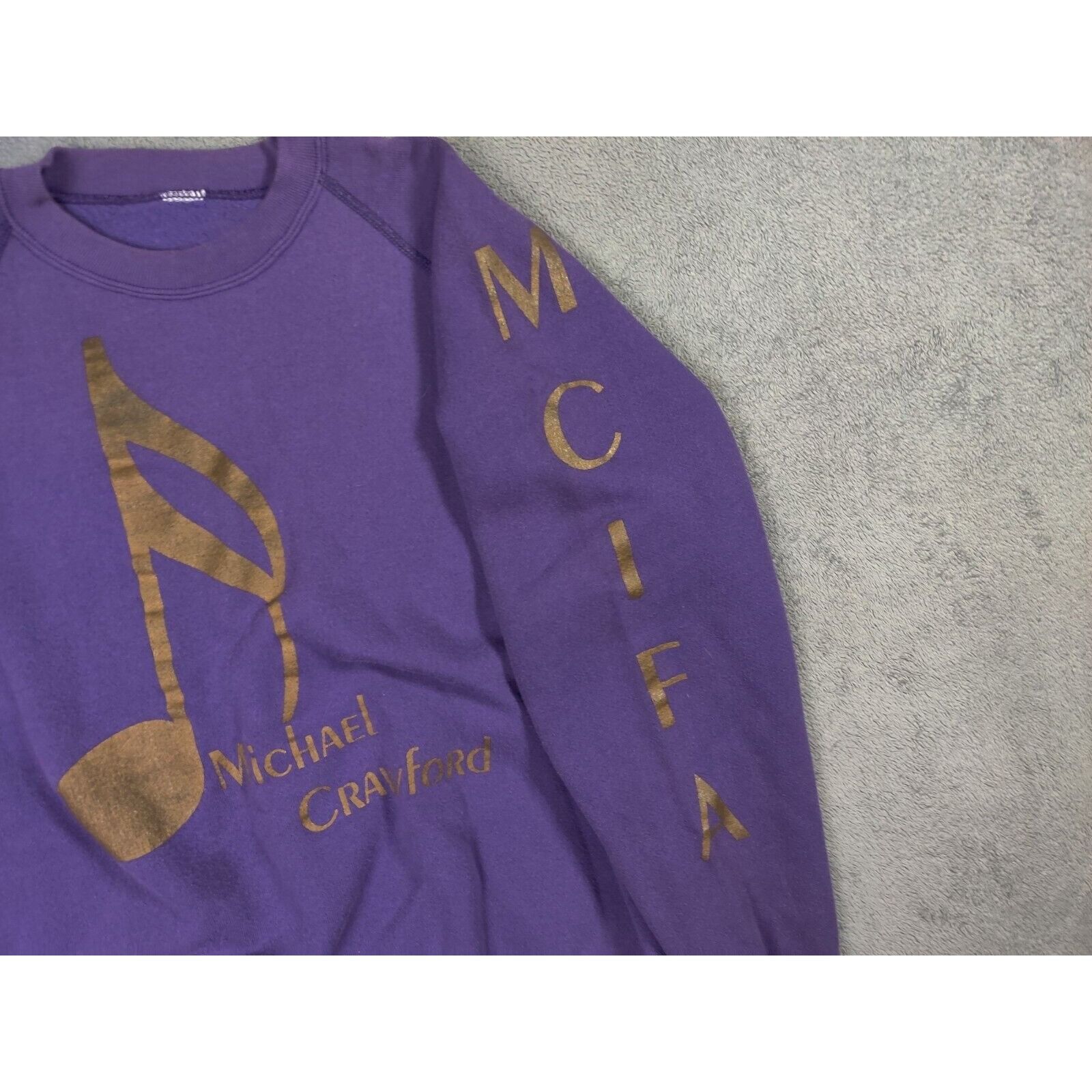 Other VINTAGE Michael Crawford Sweater Adult Mens Large Purple Size US L / EU 52-54 / 3 - 3 Thumbnail