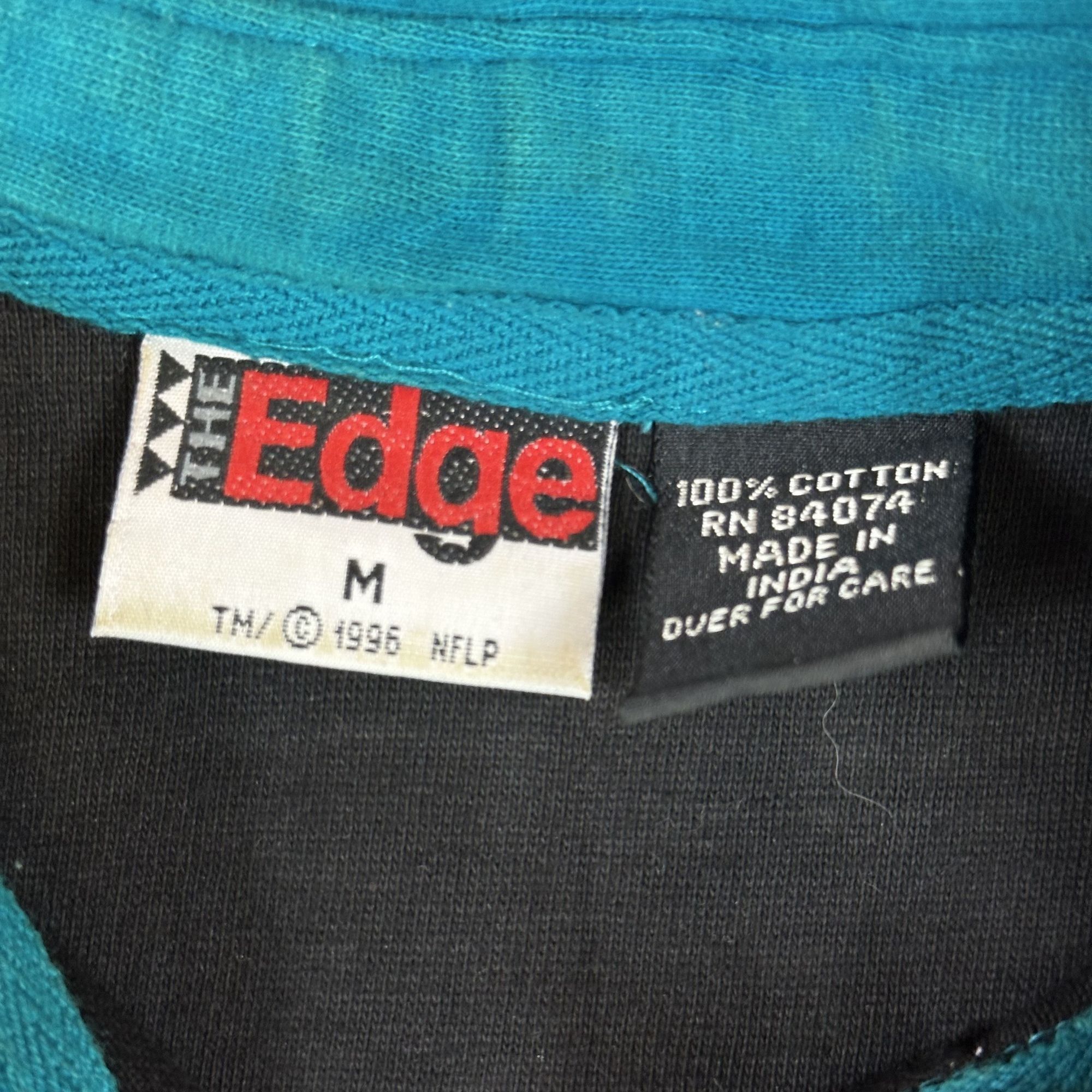 Vintage Vintage 1995 Jacksonville Jaguars The Edge Teal & Black Rugb Size US M / EU 48-50 / 2 - 3 Thumbnail