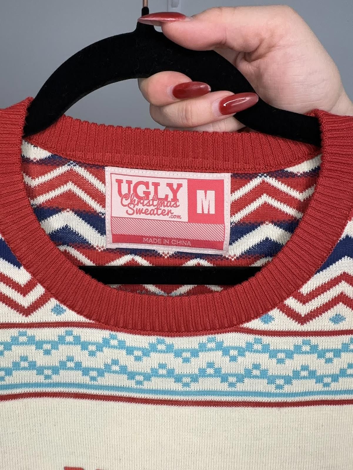 Other Ugly Christmas Sweater "Canteen Spirits" - Sz. M Size US M / EU 48-50 / 2 - 3 Thumbnail