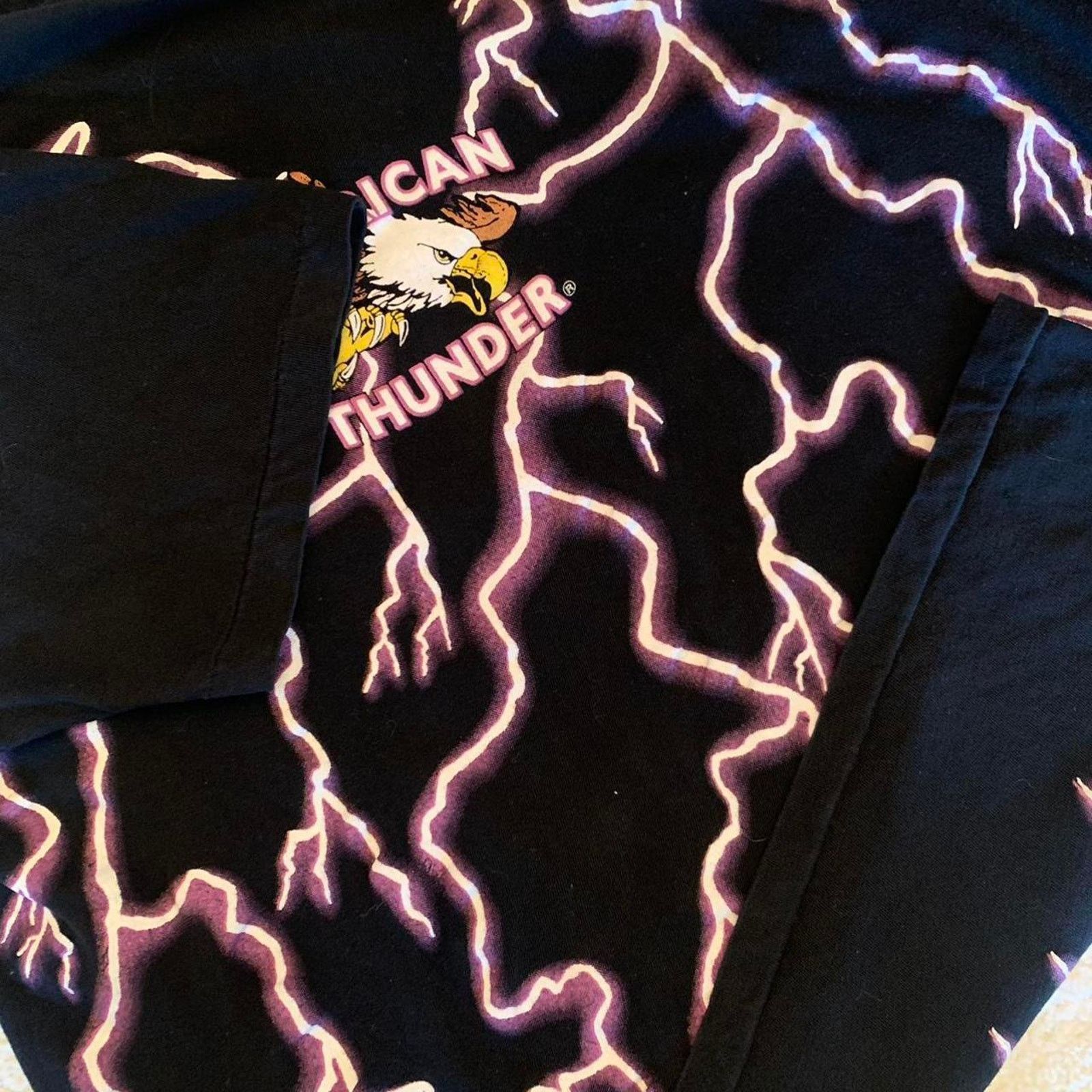 Other Vintage 90s American Thunder Eagle lightning AOP Size US L / EU 52-54 / 3 - 5 Thumbnail